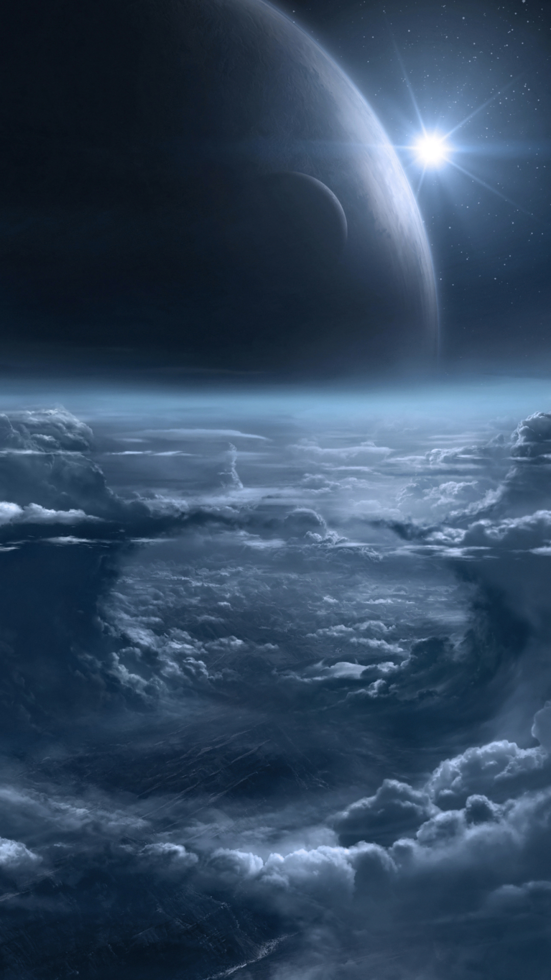 Download mobile wallpaper Space, Planet, Sci Fi, Cloud for free.