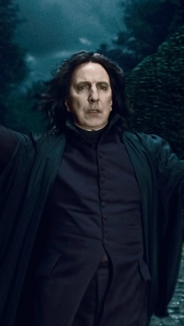 Download mobile wallpaper Alan Rickman, Harry Potter, Movie, Harry Potter And The Deathly Hallows: Part 1, Severus Snape for free.