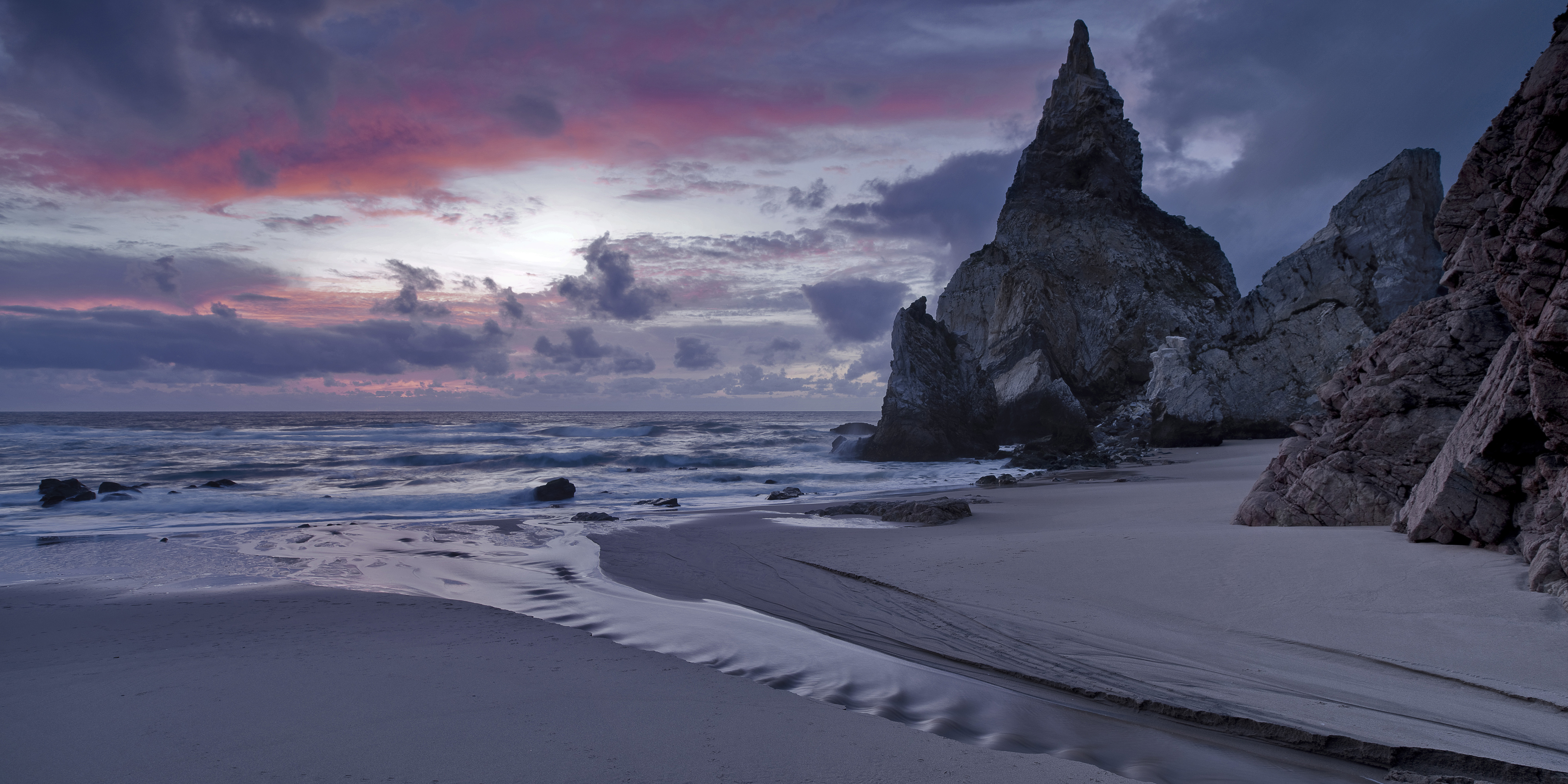 Laden Sie das Strand, Horizont, Ozean, Meer, Himmel, Sonnenuntergang, Erde/natur-Bild kostenlos auf Ihren PC-Desktop herunter