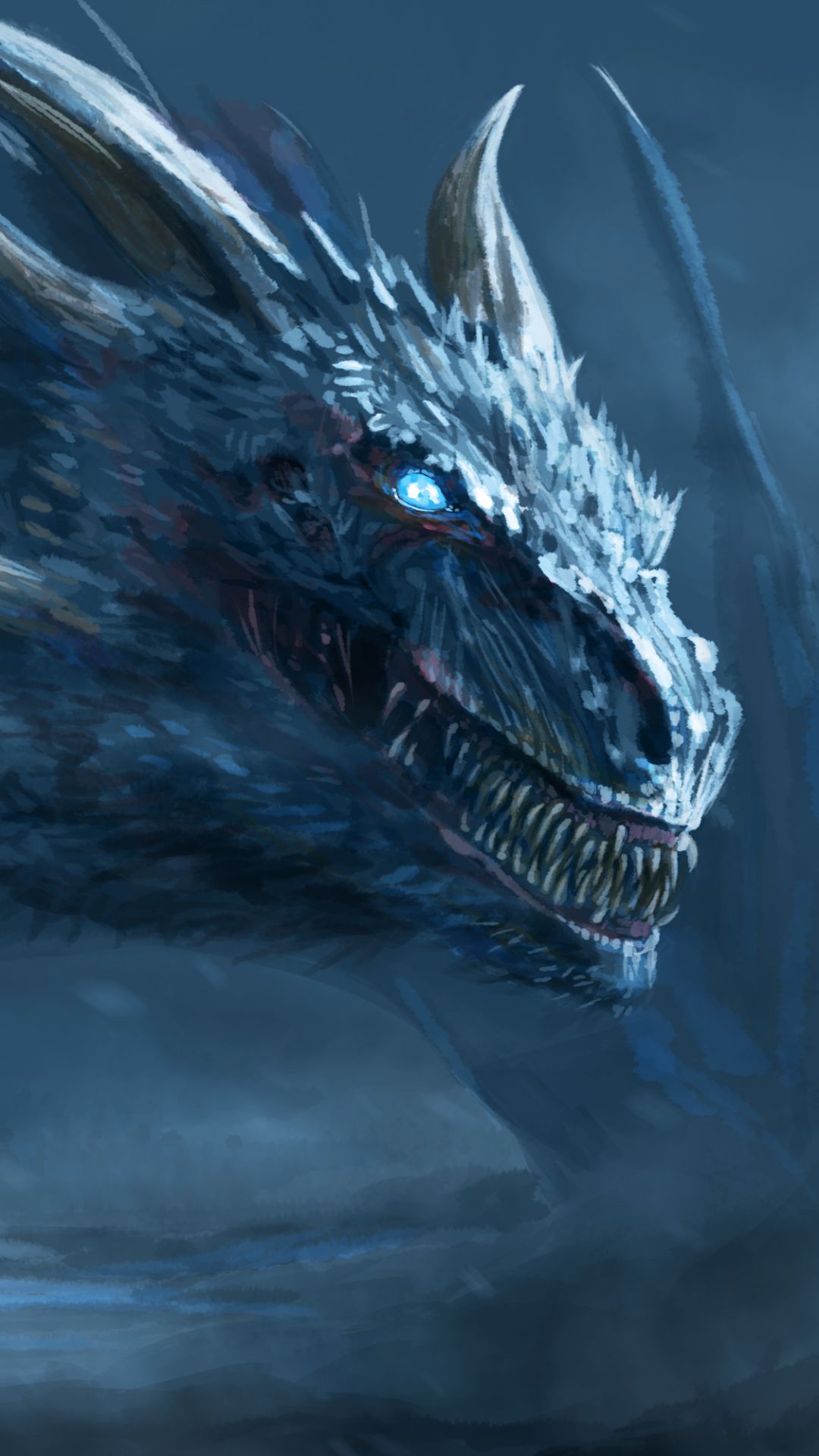 tv show, game of thrones, white walker, night king (game of thrones), dragon phone background