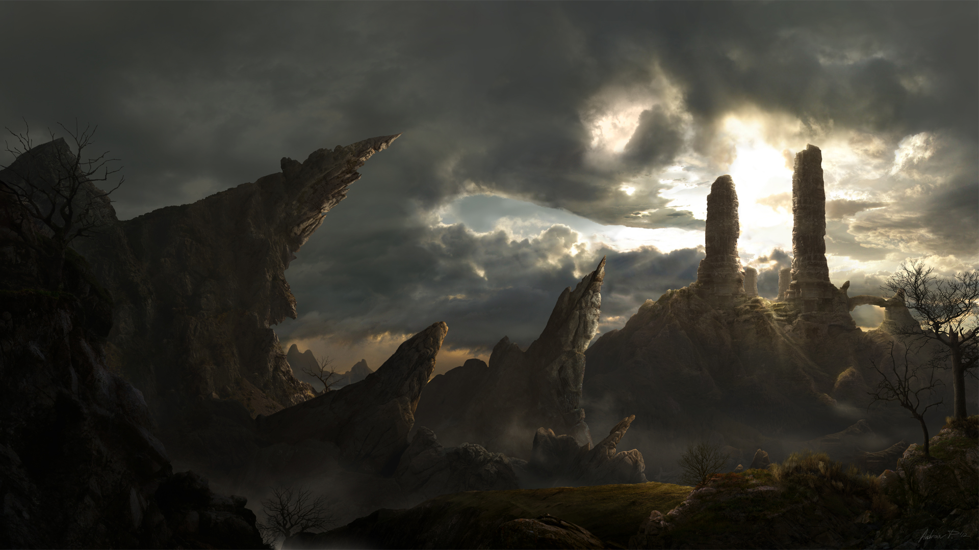 Free download wallpaper Landscape, Fantasy on your PC desktop