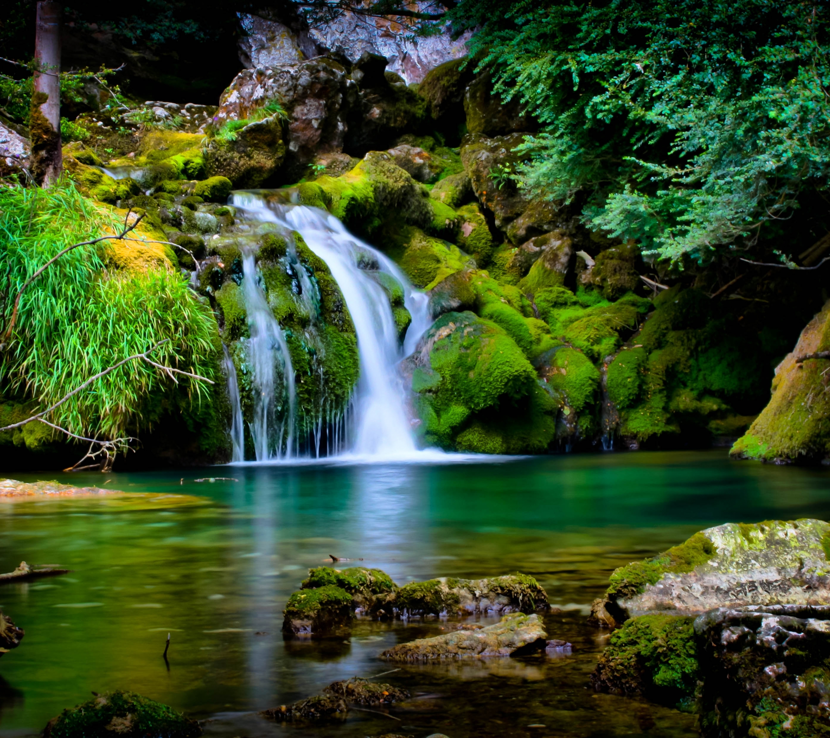 Скачать обои бесплатно Водопады, Водопад, Франция, Земля/природа картинка на рабочий стол ПК