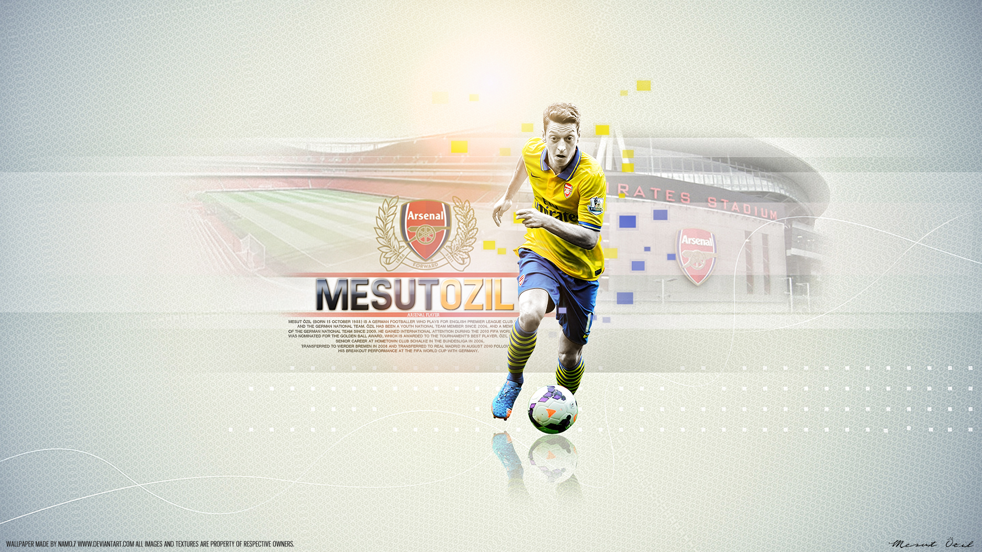 Téléchargez des papiers peints mobile Des Sports, Football, Arsenal Fc, Mesut Özil gratuitement.