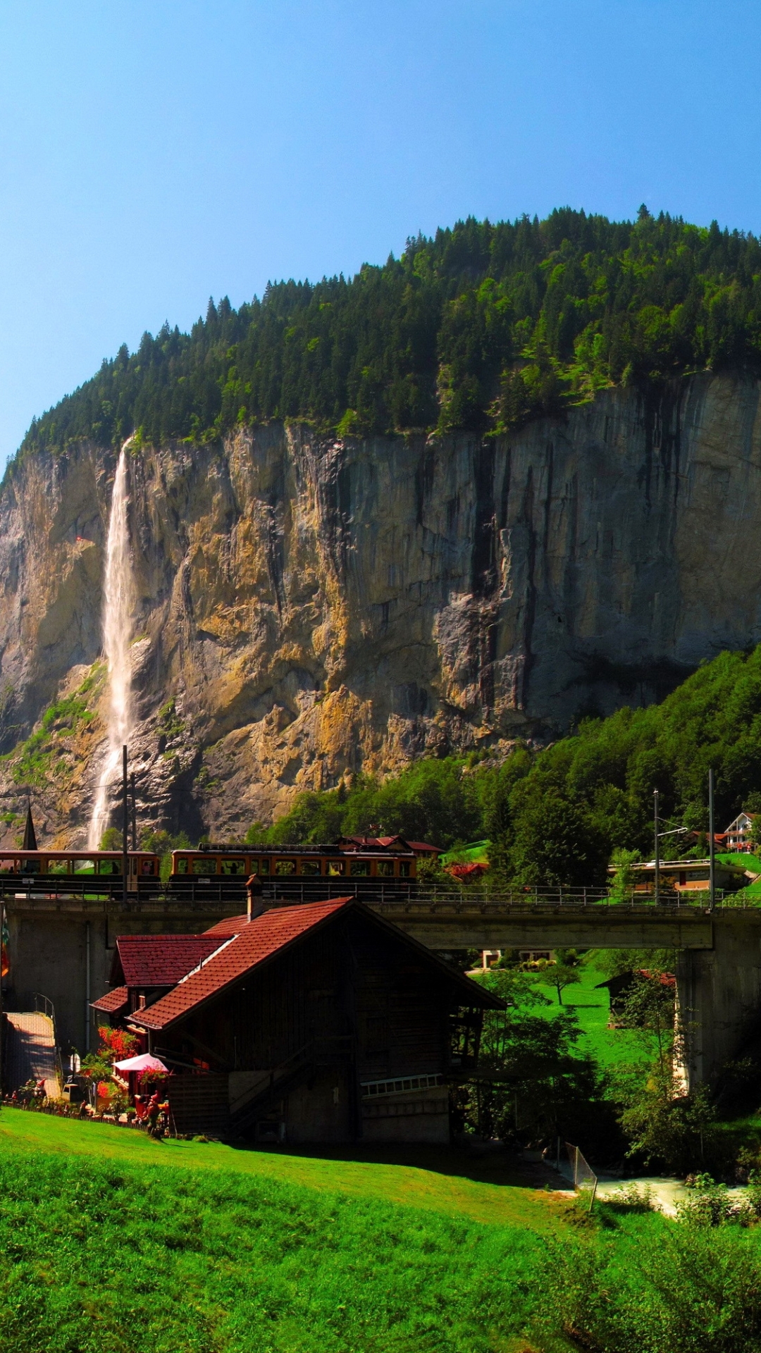 Download mobile wallpaper Switzerland, Town, Lauterbrunnen, Man Made, Towns for free.