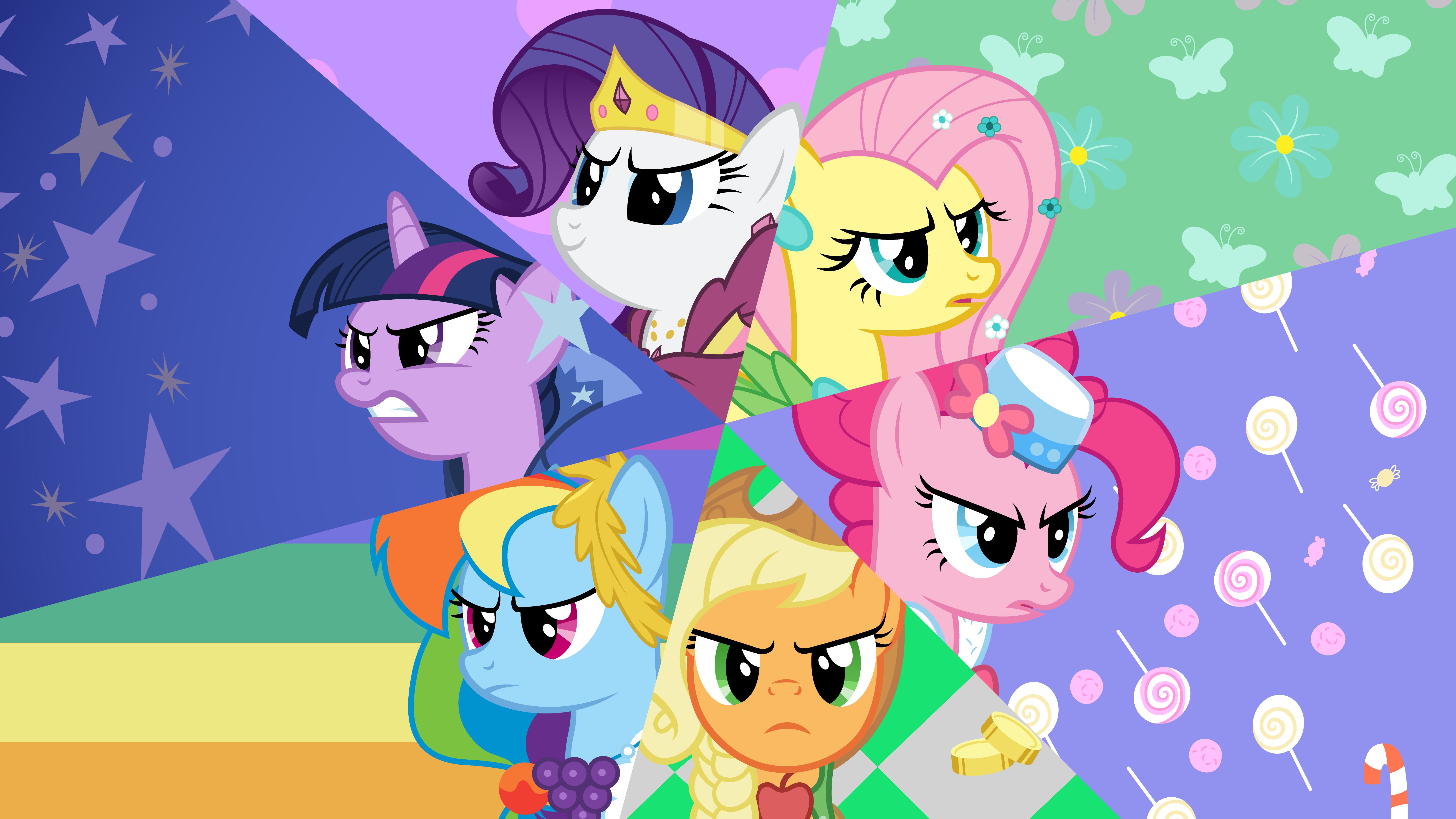 Handy-Wallpaper Mein Kleines Pony, Pinkie Pie, Fernsehserien, Twilight Sparkle, My Little Pony Freundschaft Ist Magie, Applejack (Mein Kleines Pony), Rainbow Dash, Fluttershy (Mein Kleines Pony), Rarität (Mein Kleines Pony) kostenlos herunterladen.