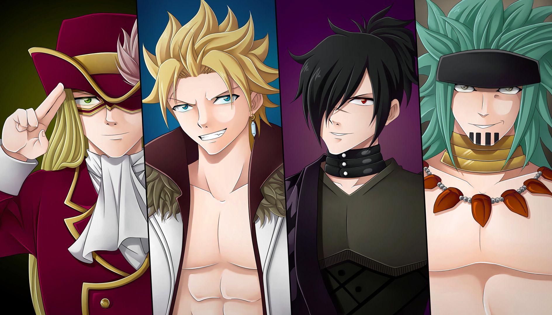 Download mobile wallpaper Anime, Fairy Tail, Sting Eucliffe, Orga Nanagear, Rogue Cheney, Rufus Lore for free.