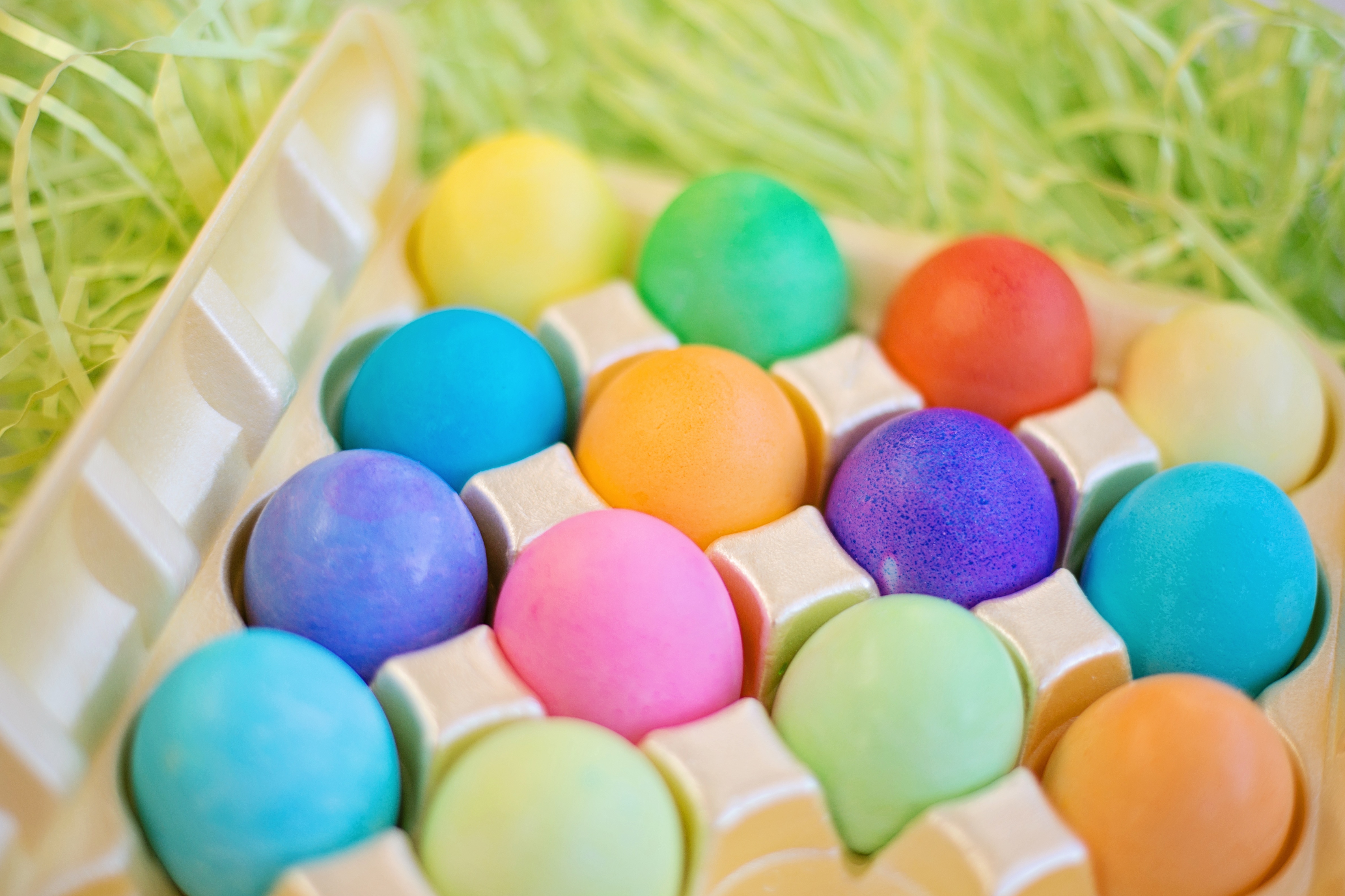 multicolored, easter, holidays, eggs, motley