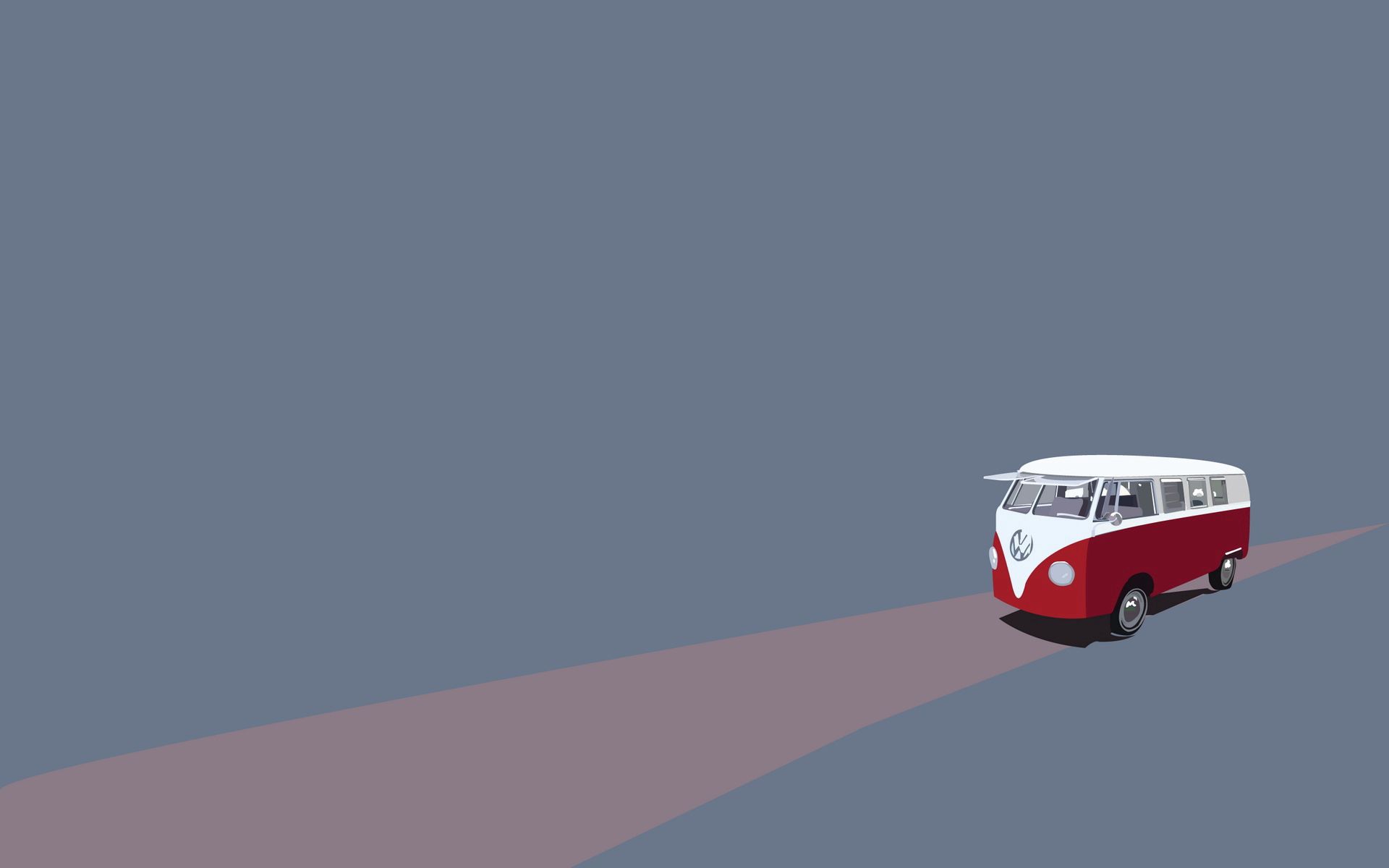 vector, road, journey, bus Image for desktop