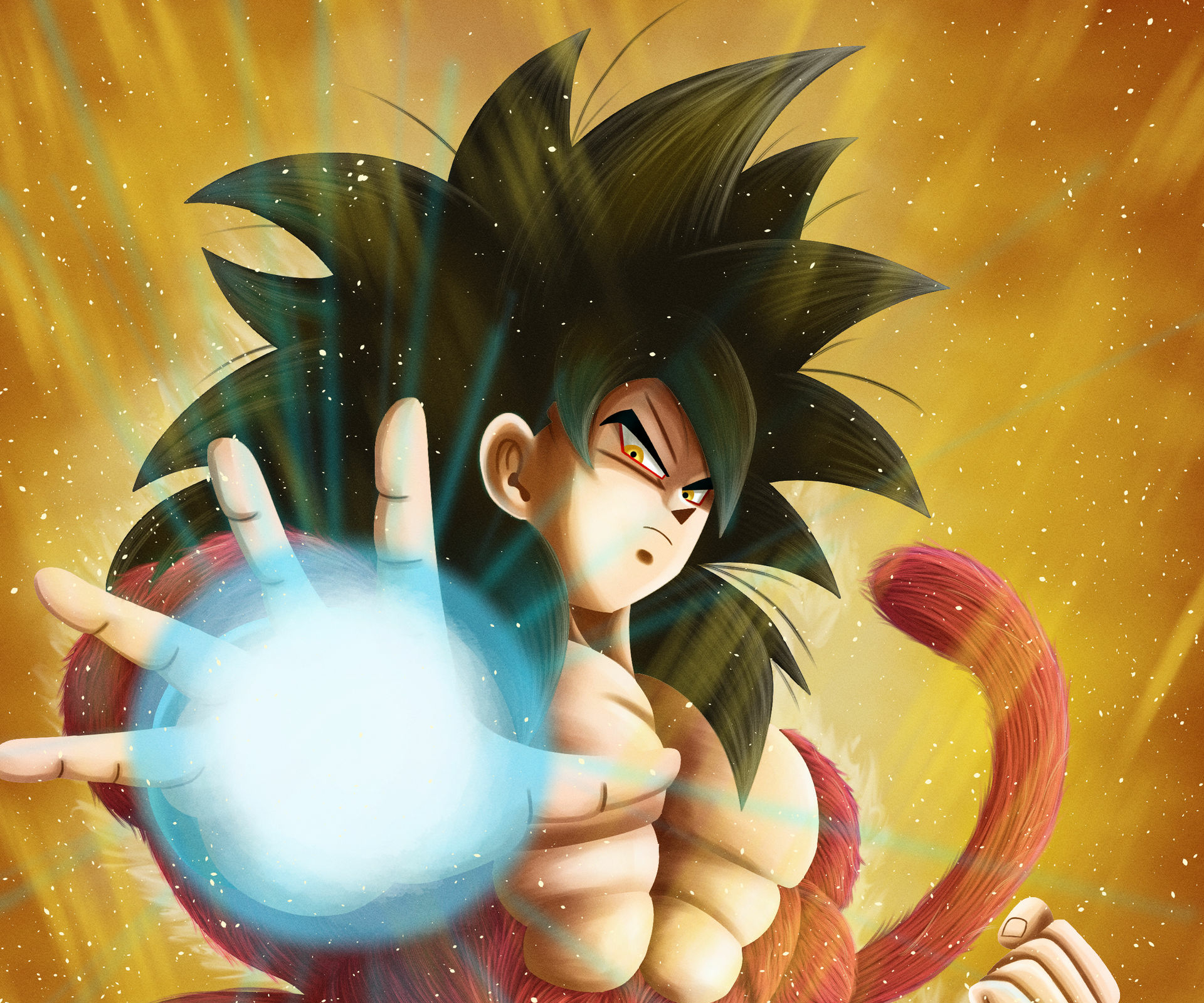 Descarga gratuita de fondo de pantalla para móvil de Animado, Goku, Dragon Ball, Dragon Ball Gt, Súper Saiyajin 4.