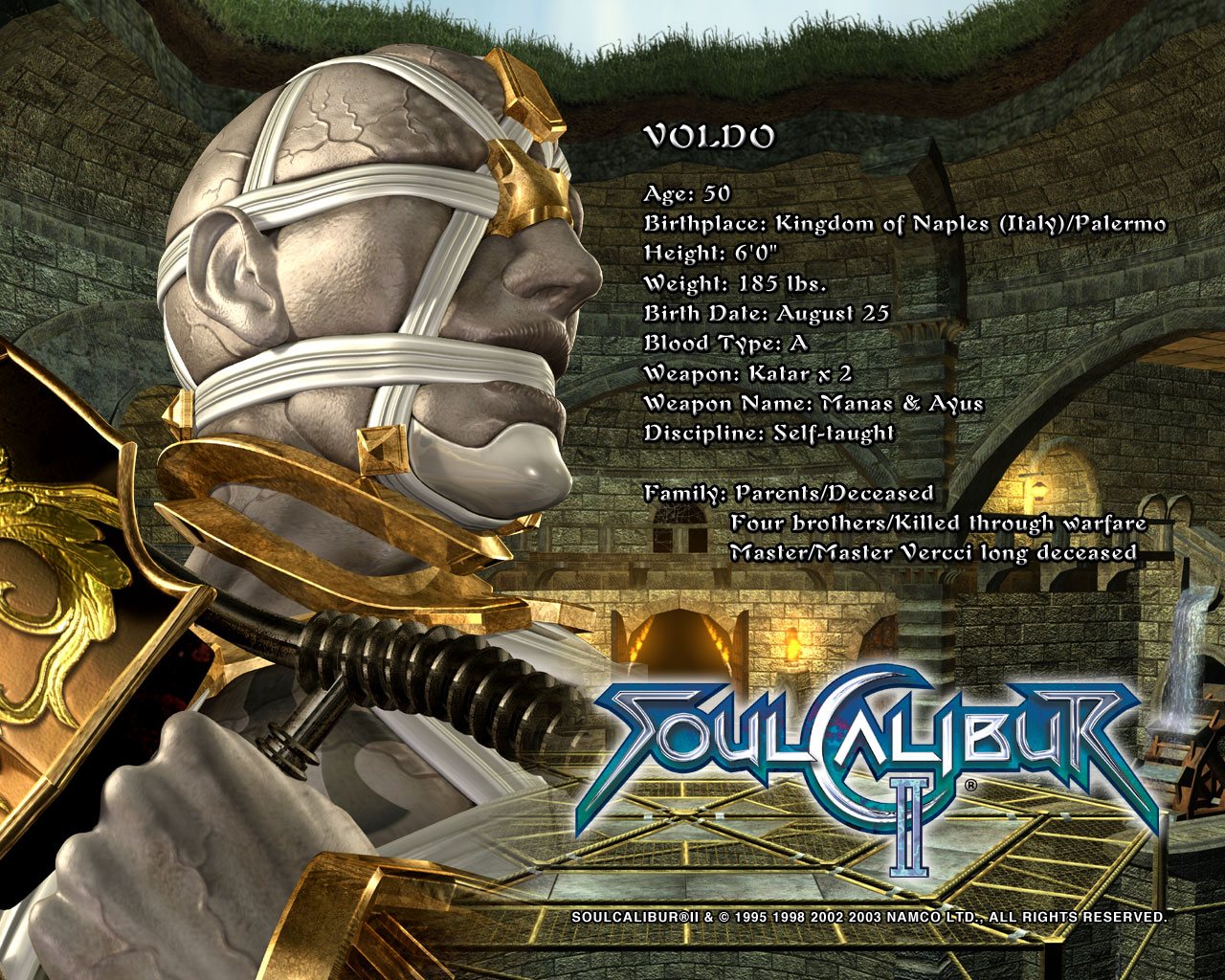 Популярні заставки і фони Soulcalibur Ii на комп'ютер