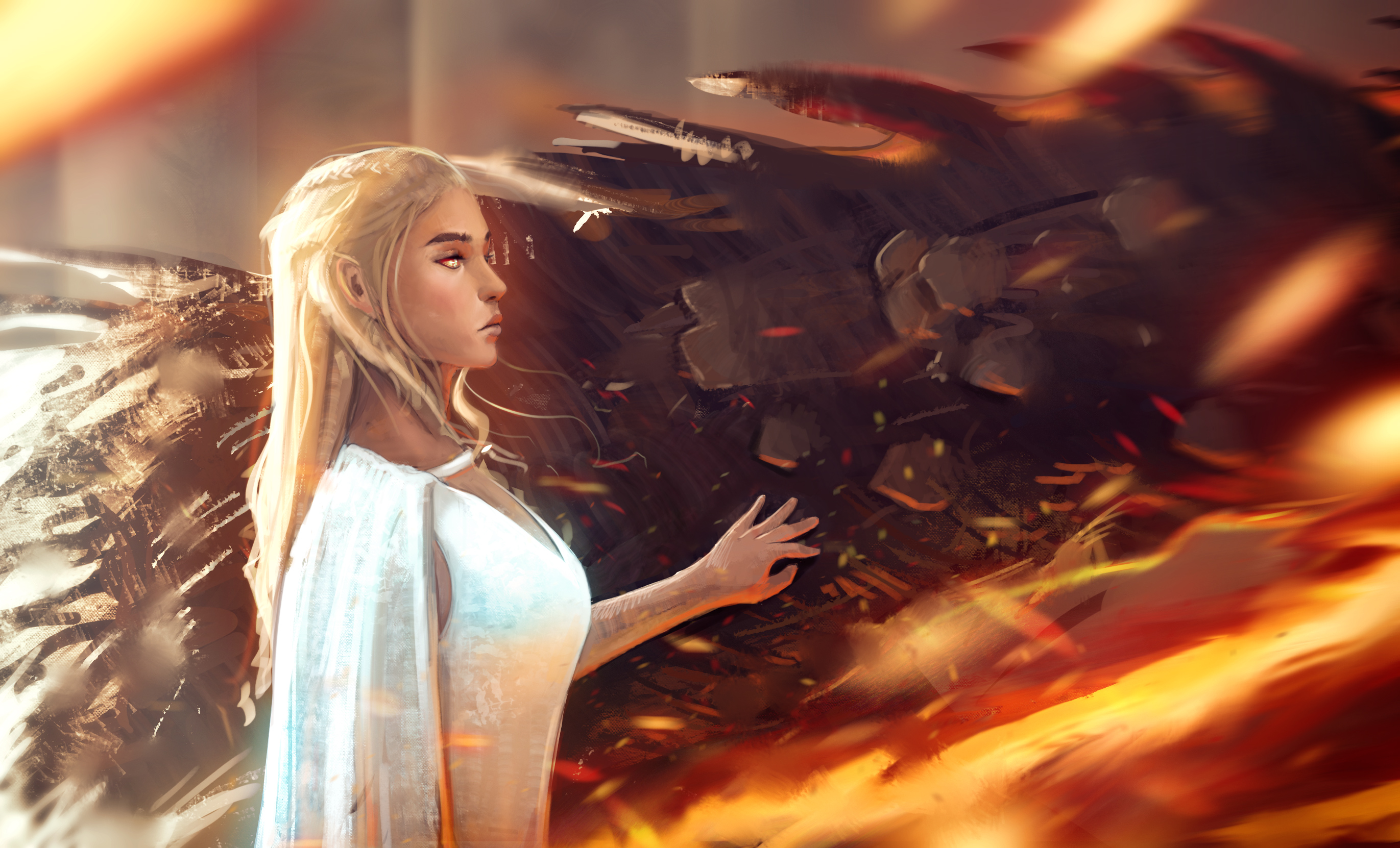 Laden Sie das Blondinen, Fernsehserien, Game Of Thrones: Das Lied Von Eis Und Feuer, Daenerys Targaryen-Bild kostenlos auf Ihren PC-Desktop herunter