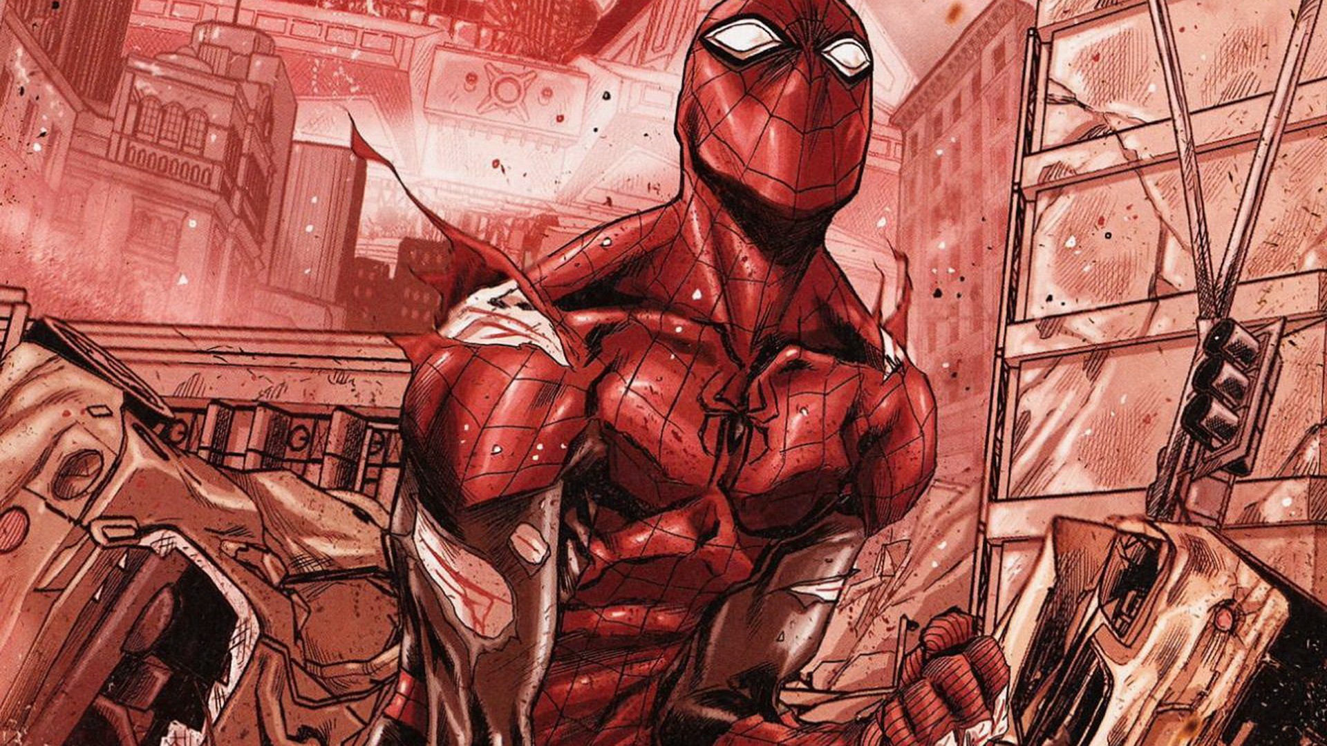 Laden Sie Der Überlegene Spider Man HD-Desktop-Hintergründe herunter