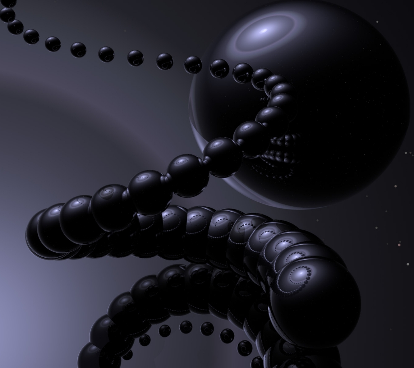 Download mobile wallpaper Abstract, Dark, 3D, Sphere, Cgi for free.