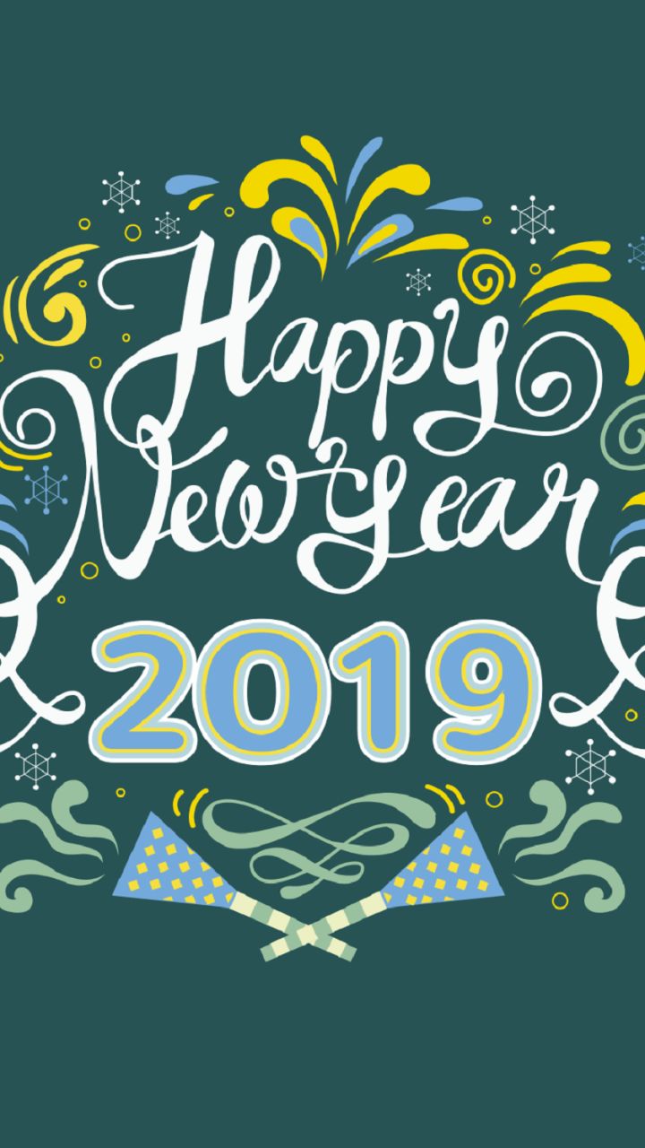 Download mobile wallpaper Holiday, Happy New Year, New Year 2019 for free.