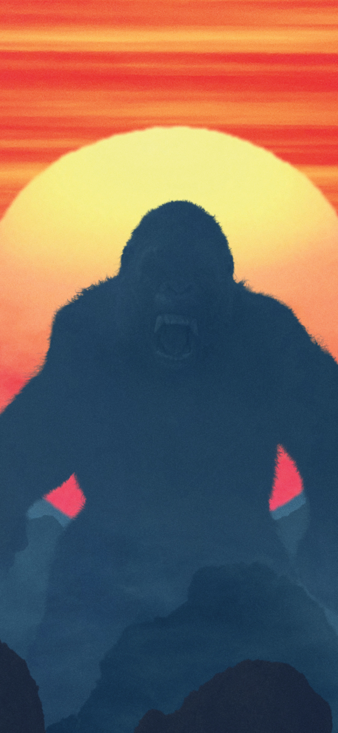 Baixar papel de parede para celular de King Kong, Helicóptero, Filme, Monstro, Kong: A Ilha Da Caveira gratuito.
