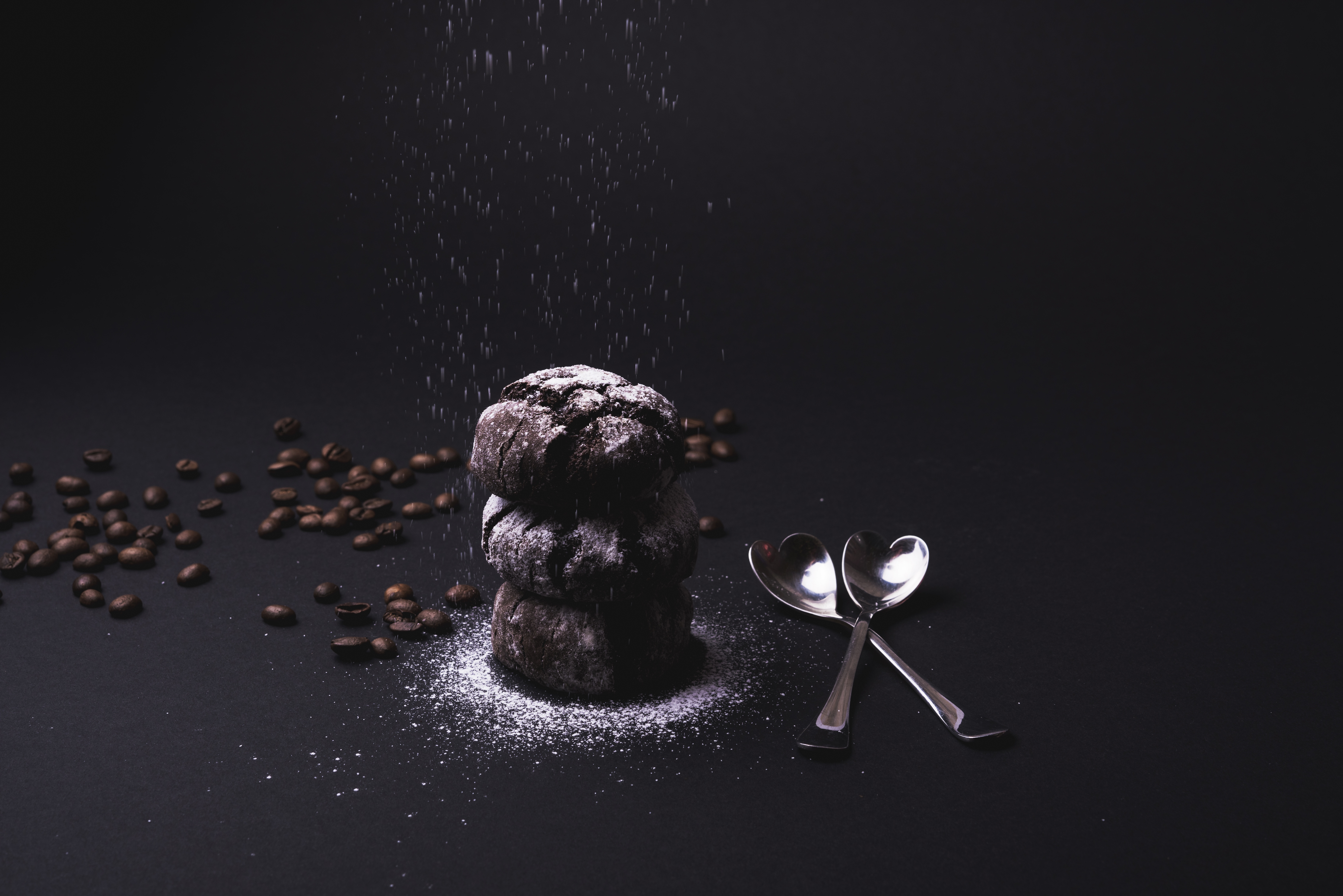 Download mobile wallpaper Food, Coffee Beans, Cookie for free.