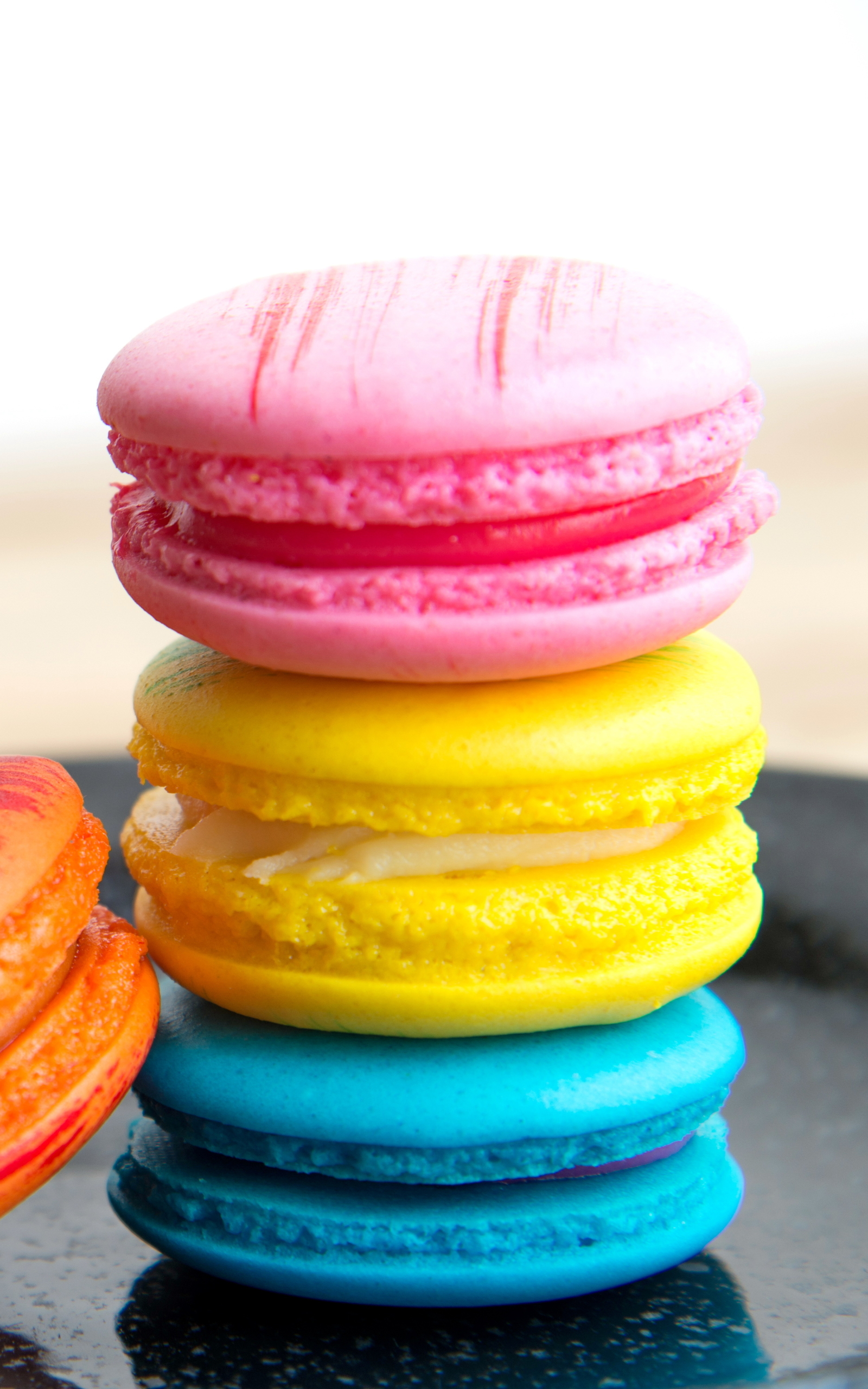 Download mobile wallpaper Food, Colors, Sweets, Macaron for free.