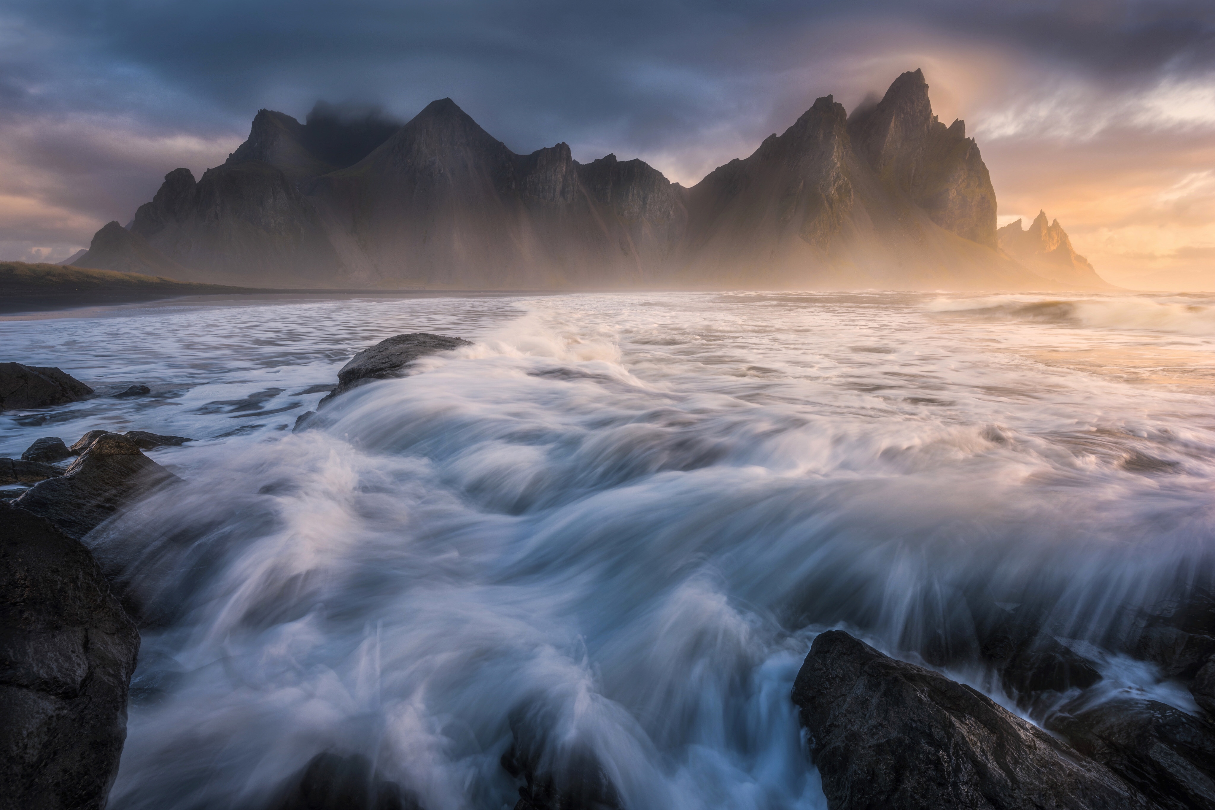 Download mobile wallpaper Mountains, Earth, Vestrahorn for free.