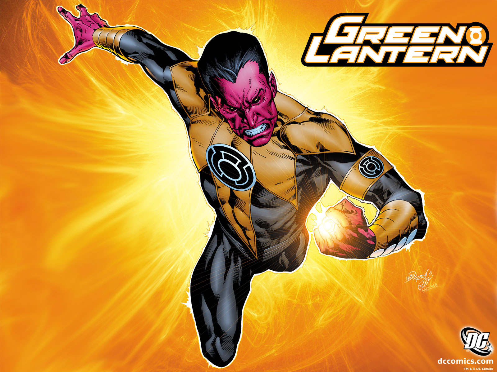 Скачать обои бесплатно Комиксы, Зеленый Фонарь, Синестро (Dc Comics) картинка на рабочий стол ПК
