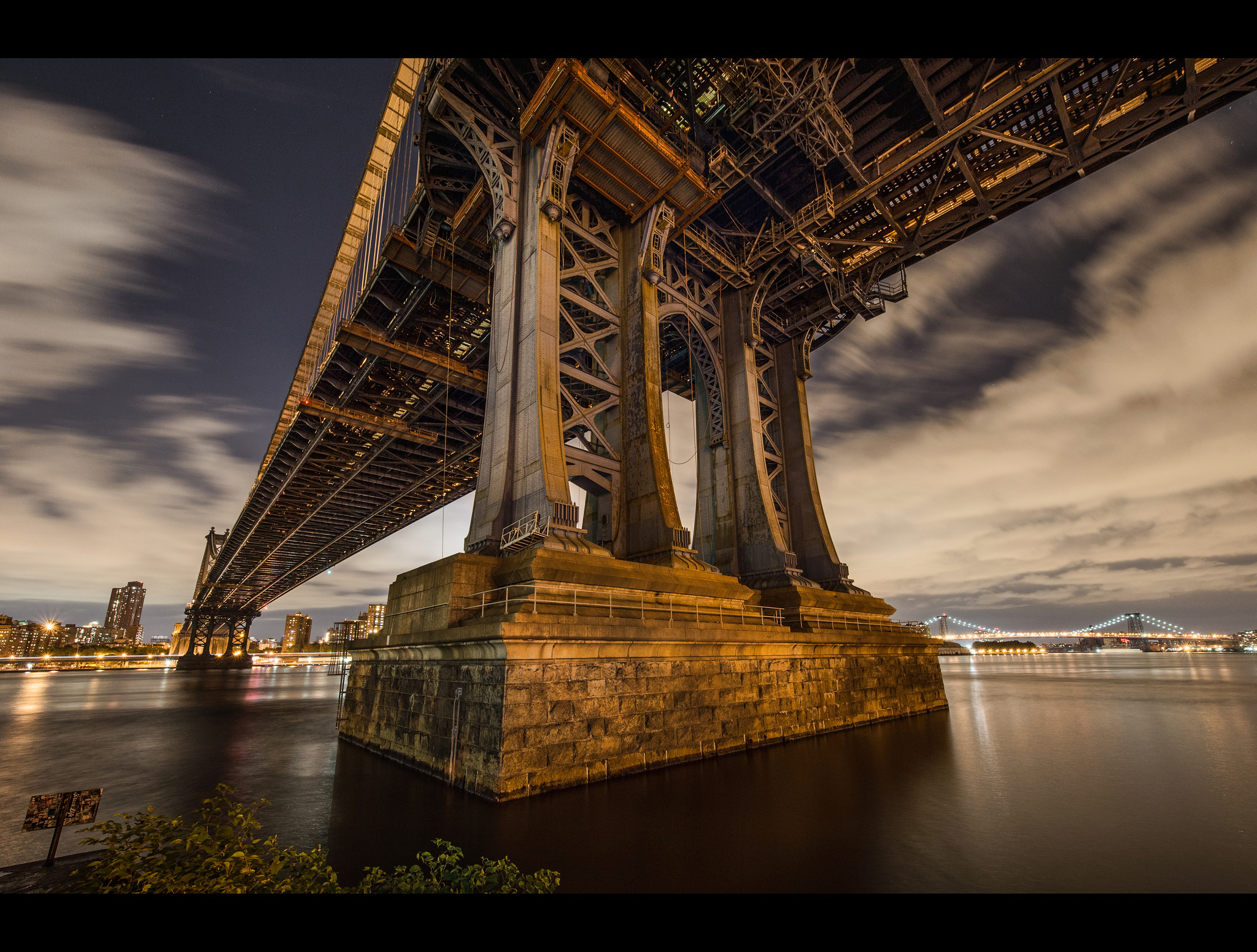 Descarga gratuita de fondo de pantalla para móvil de Puente De Manhattan, Hecho Por El Hombre.