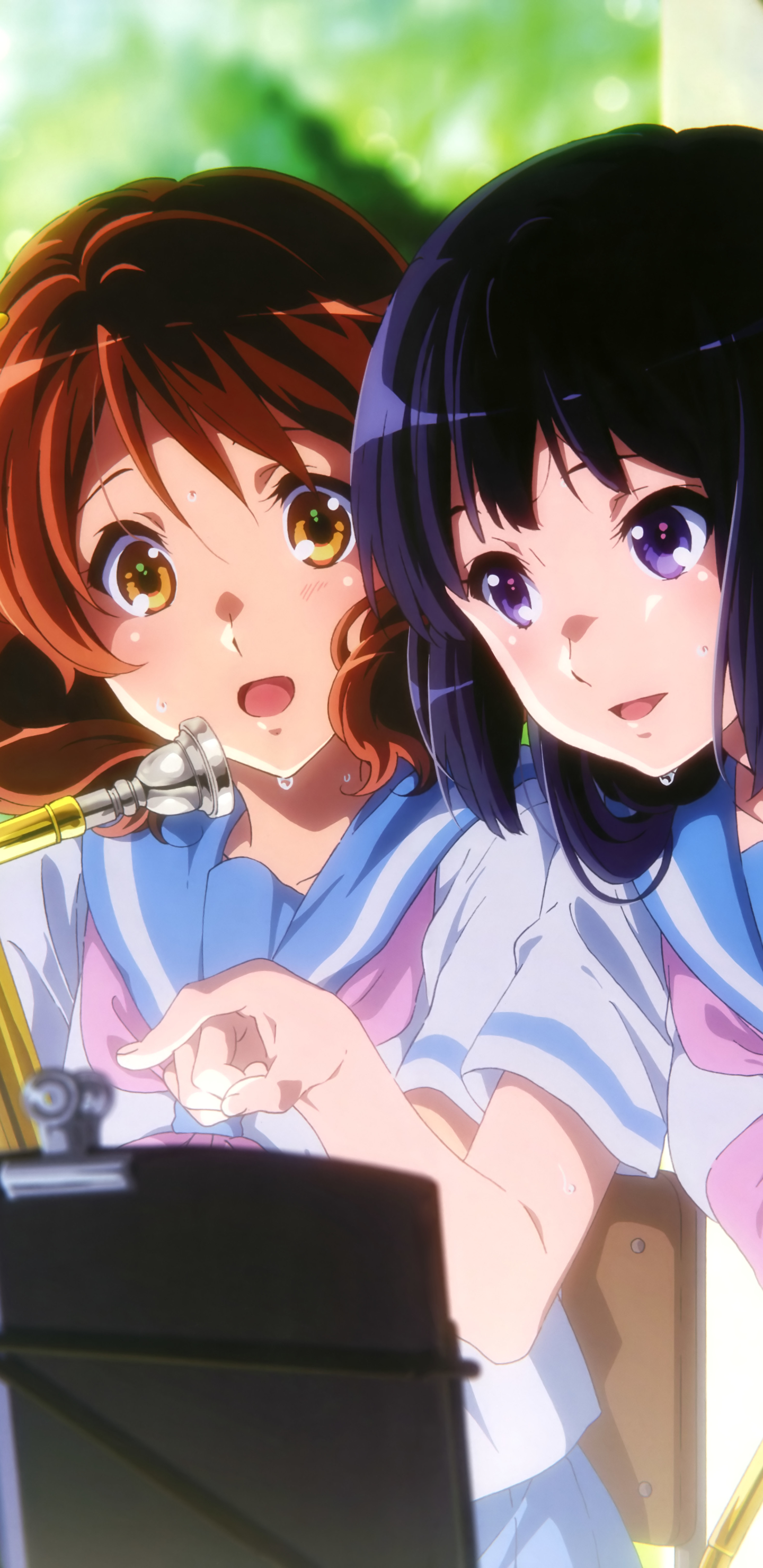 Download mobile wallpaper Anime, Kumiko Oumae, Reina Kousaka, Sound! Euphonium for free.