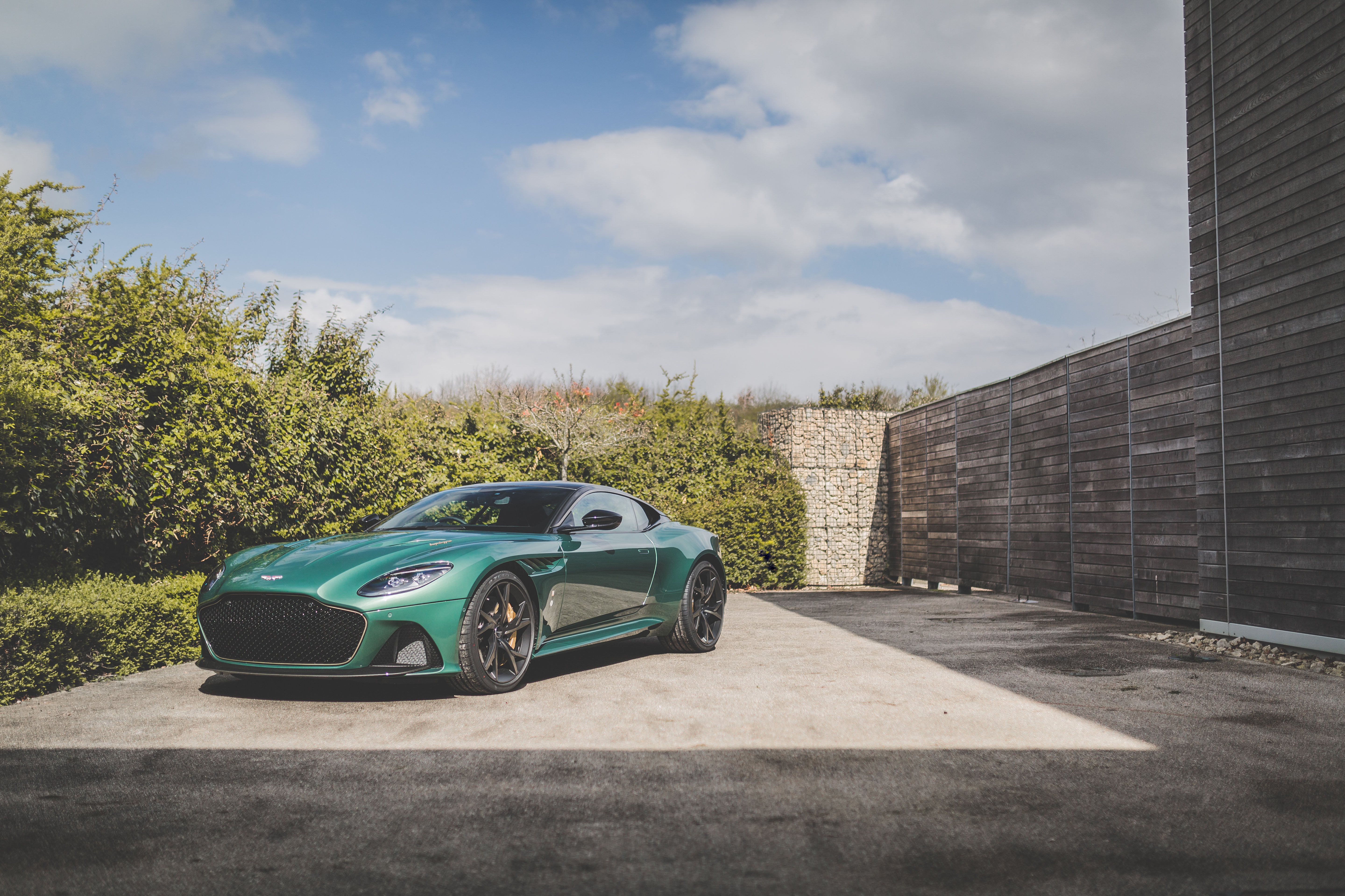 Download mobile wallpaper Aston Martin, Car, Supercar, Aston Martin Dbs, Vehicles, Grand Tourer, Green Car for free.