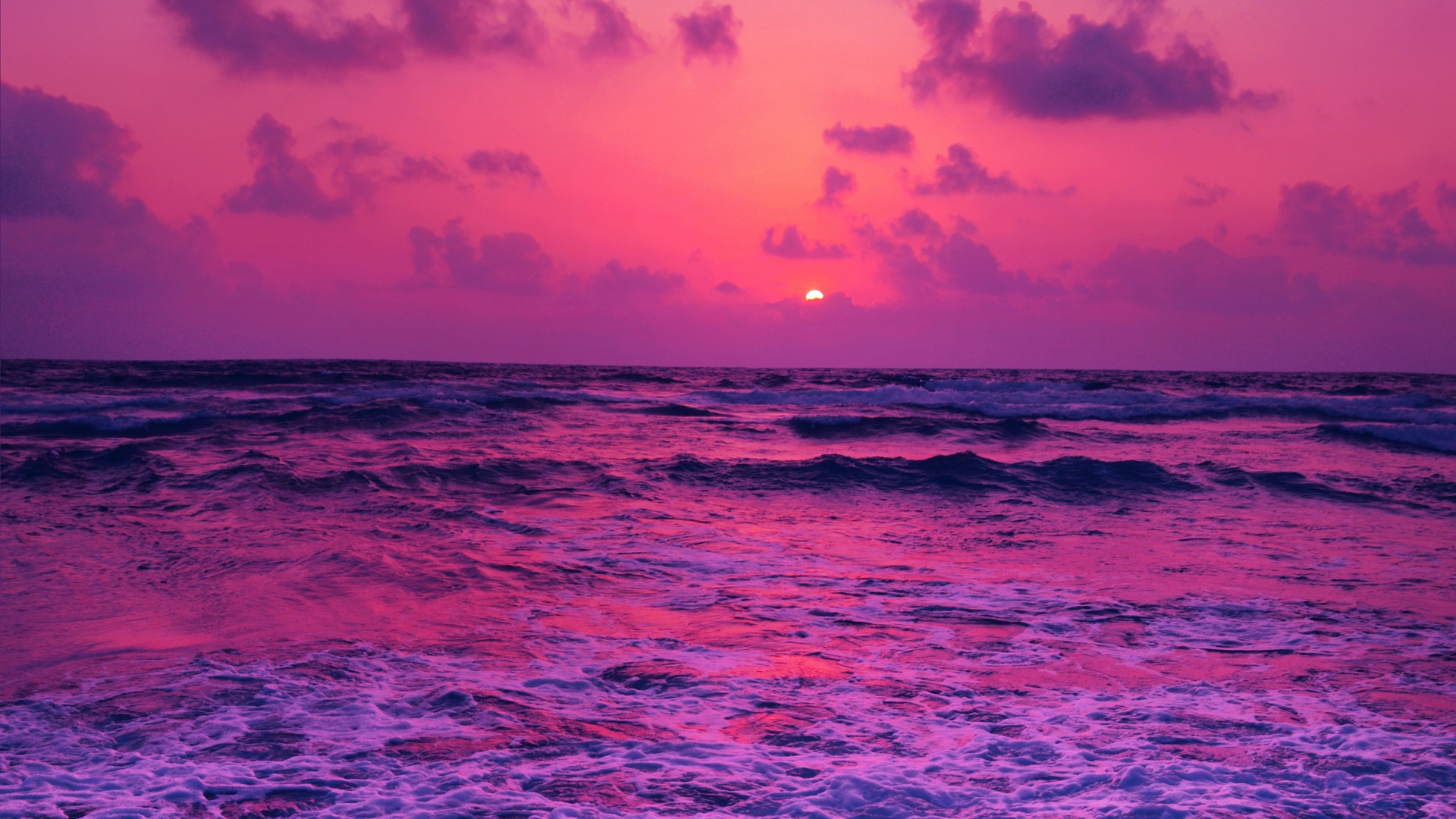 Free download wallpaper Sunset, Sea, Horizon, Earth on your PC desktop