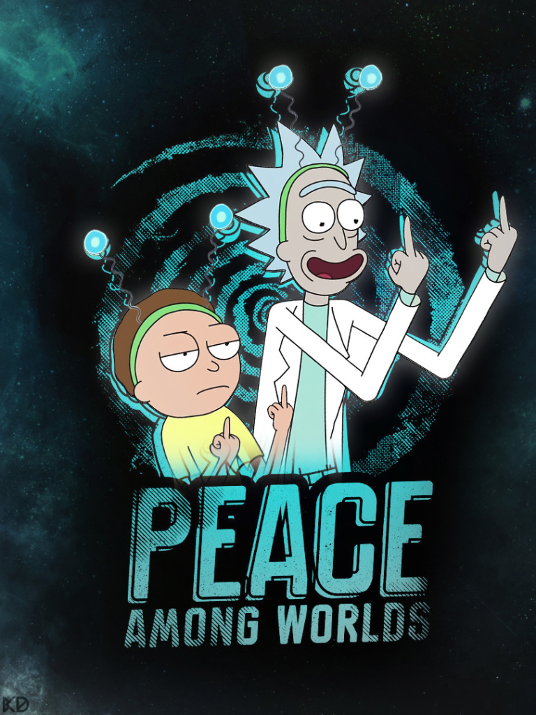 Download mobile wallpaper Planet, Tv Show, Rick Sanchez, Morty Smith, Rick And Morty for free.