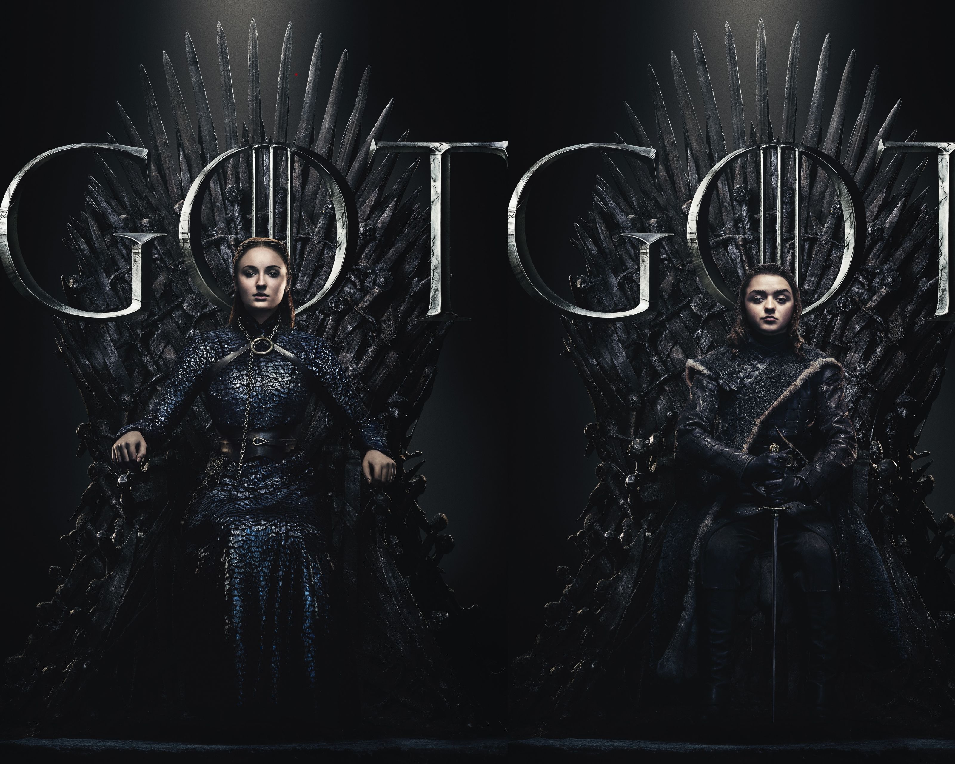 Laden Sie das Fernsehserien, Game Of Thrones: Das Lied Von Eis Und Feuer, Maisie Williams, Arya Stark, Sansa Stark, Sophie Turner-Bild kostenlos auf Ihren PC-Desktop herunter