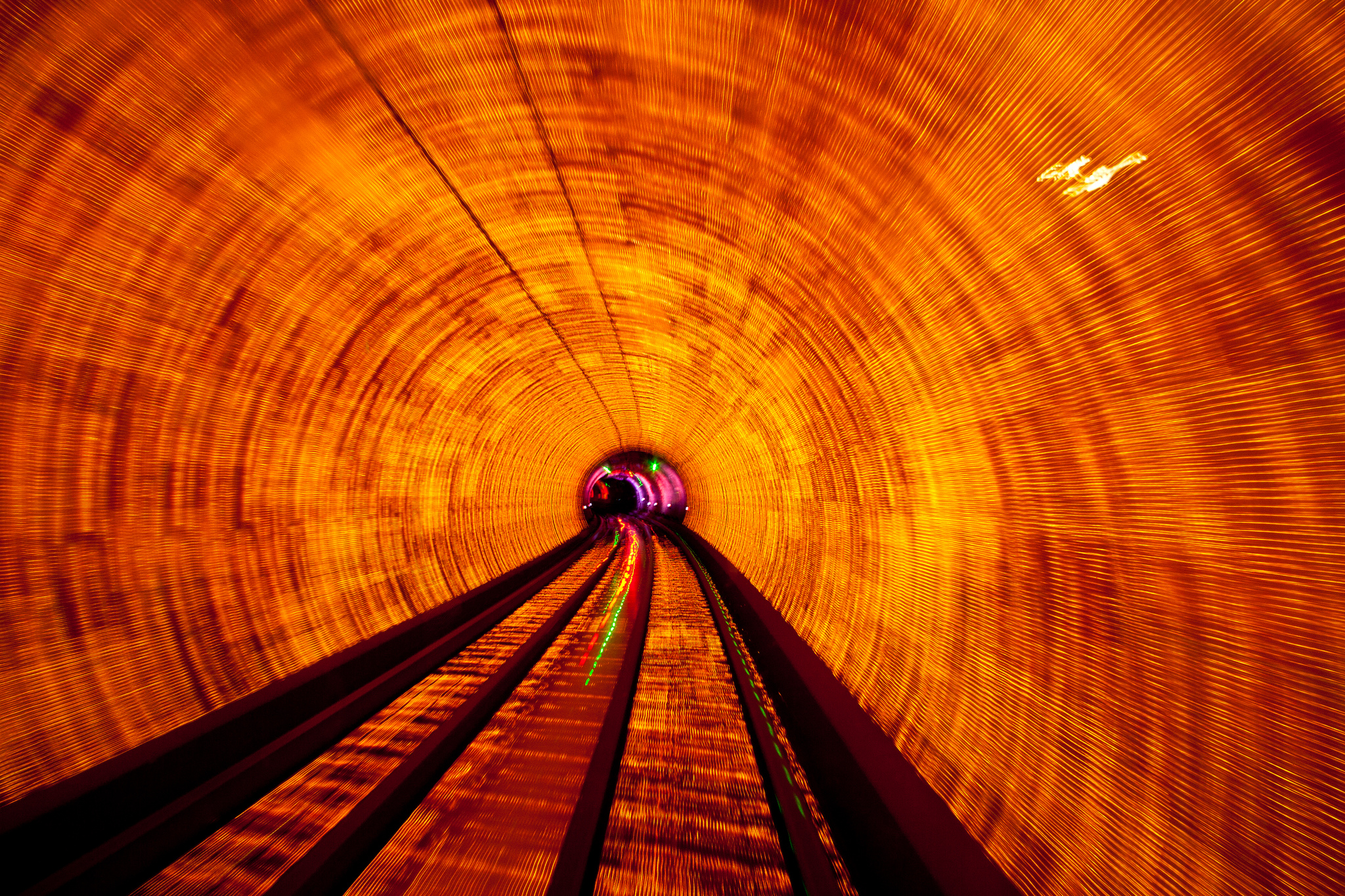 motion blur, man made, tunnel, hdr, railroad
