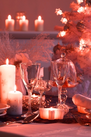 Download mobile wallpaper Christmas, Holiday, Candle for free.