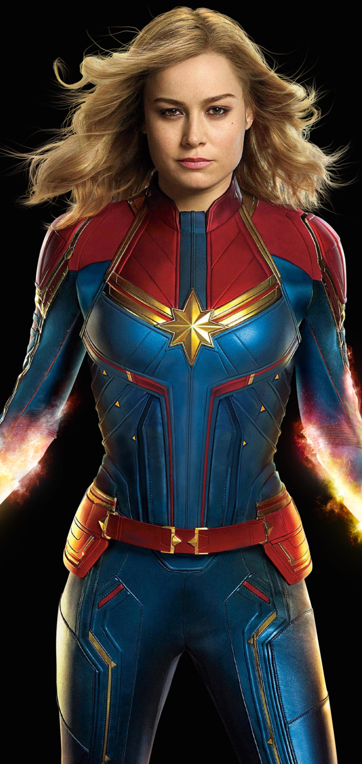 Handy-Wallpaper Filme, Captain Marvel, Brie Larson kostenlos herunterladen.