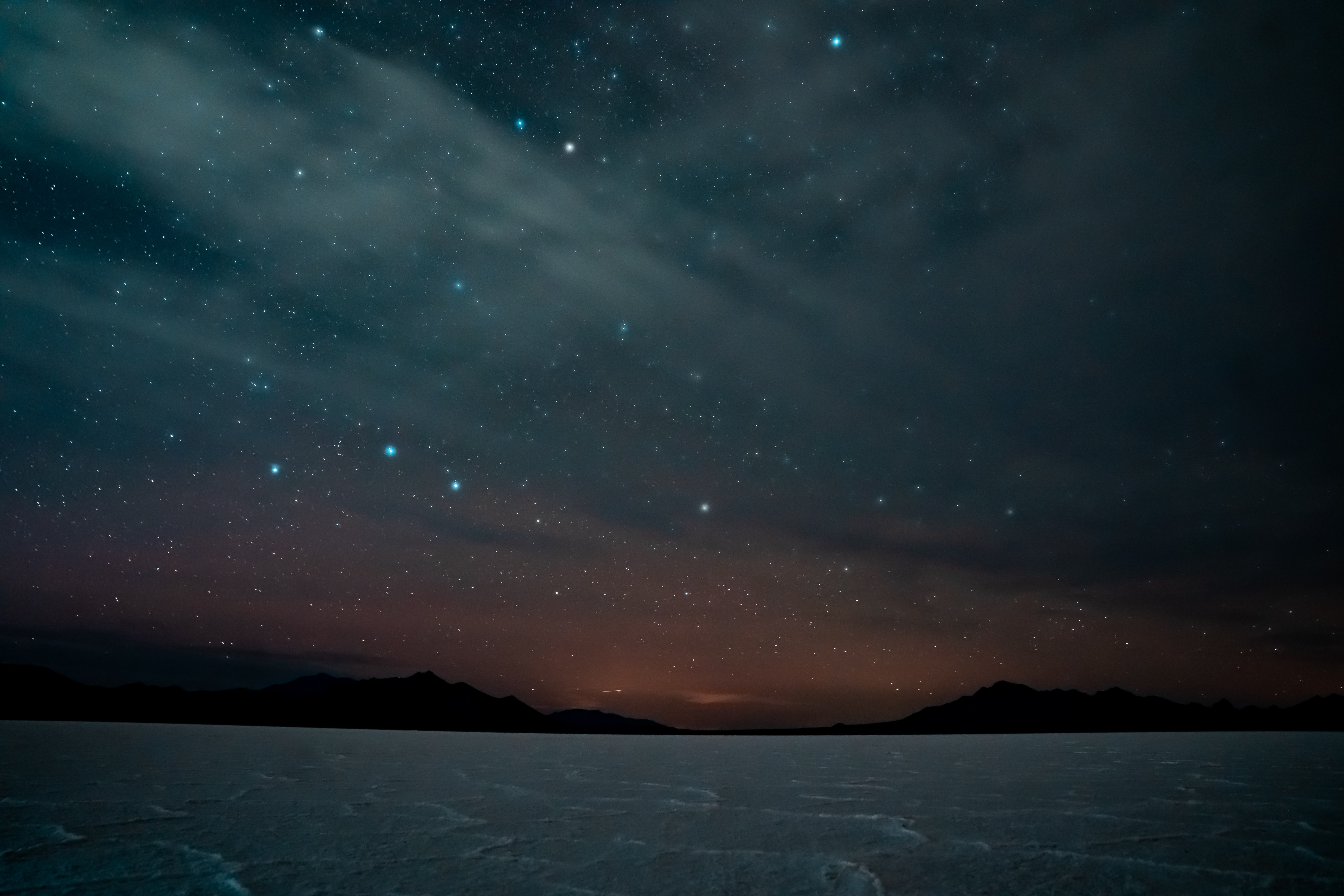 Download mobile wallpaper Starry Sky, Mountains, Night, Landscape, Dark for free.