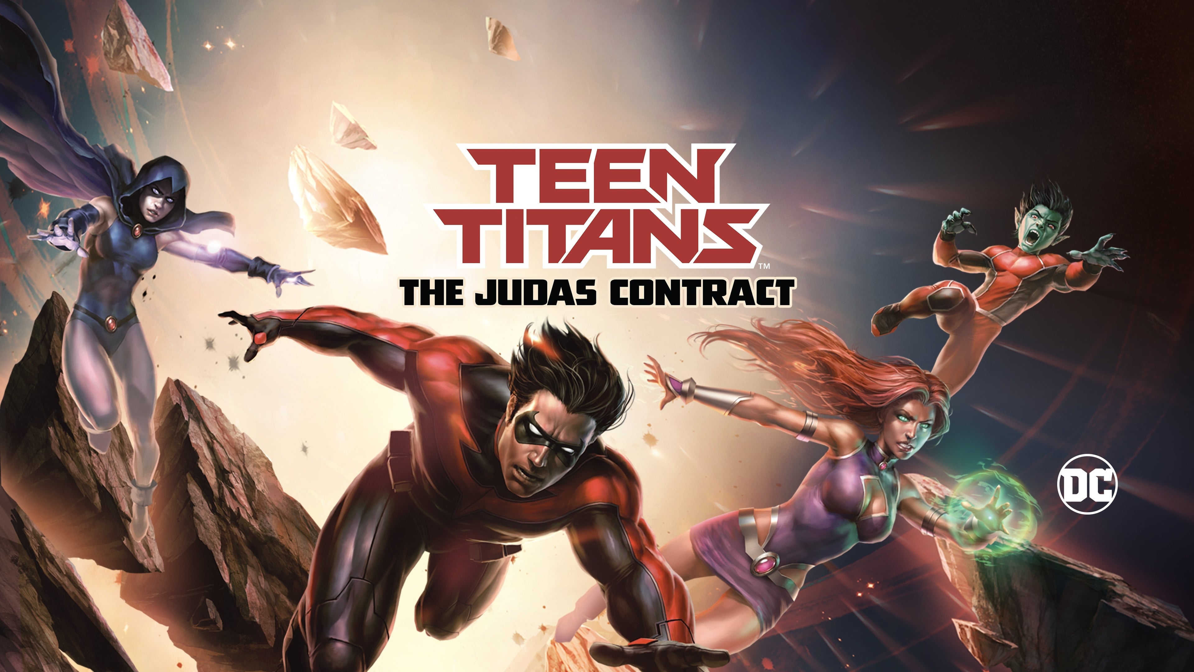 movie, teen titans: the judas contract, beast boy, dc comics, dick grayson, garfield logan, koriand'r, nightwing, raven (dc comics), starfire (dc comics), teen titans