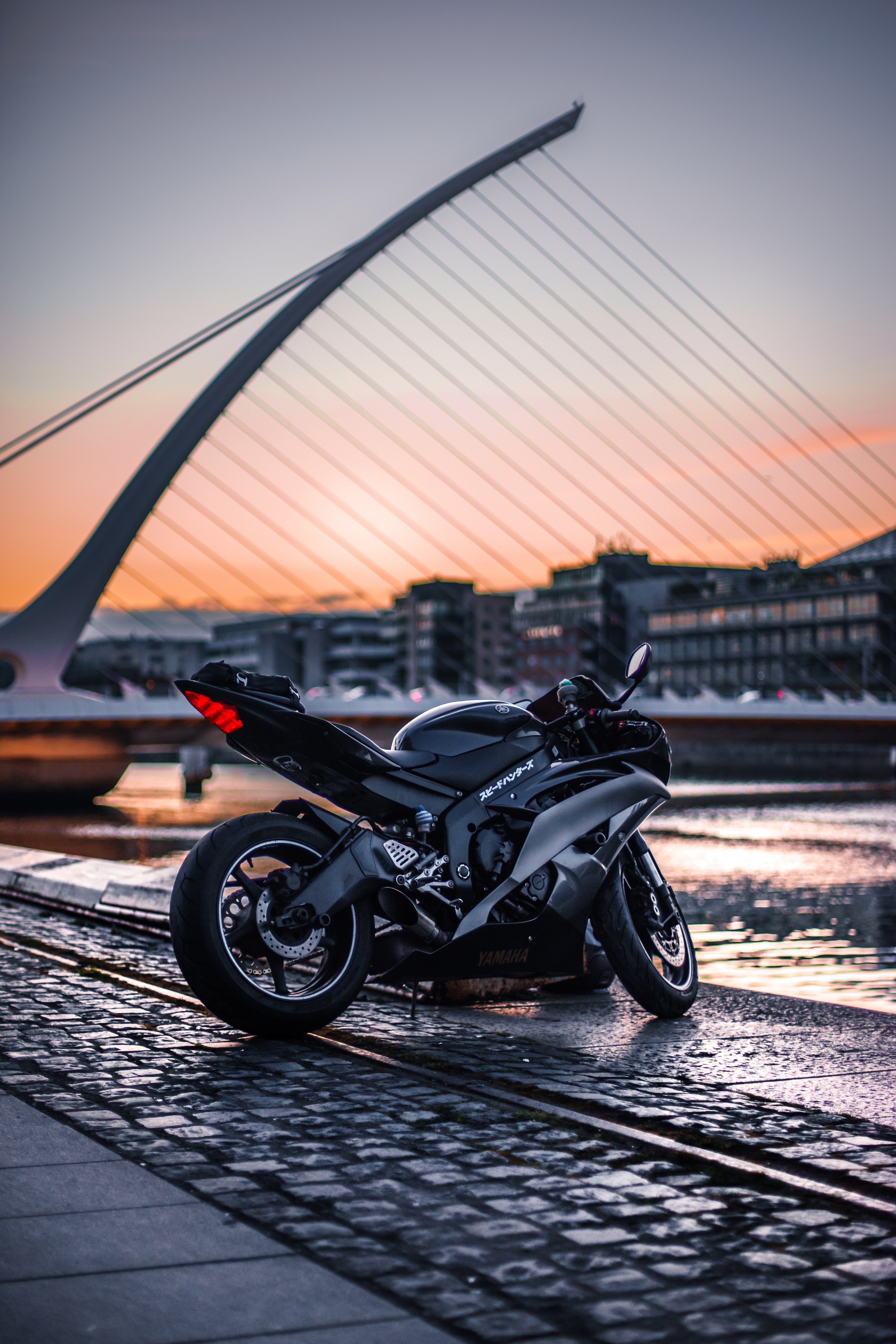 bike, city, side view, blur, smooth, motorcycles, motorcycle