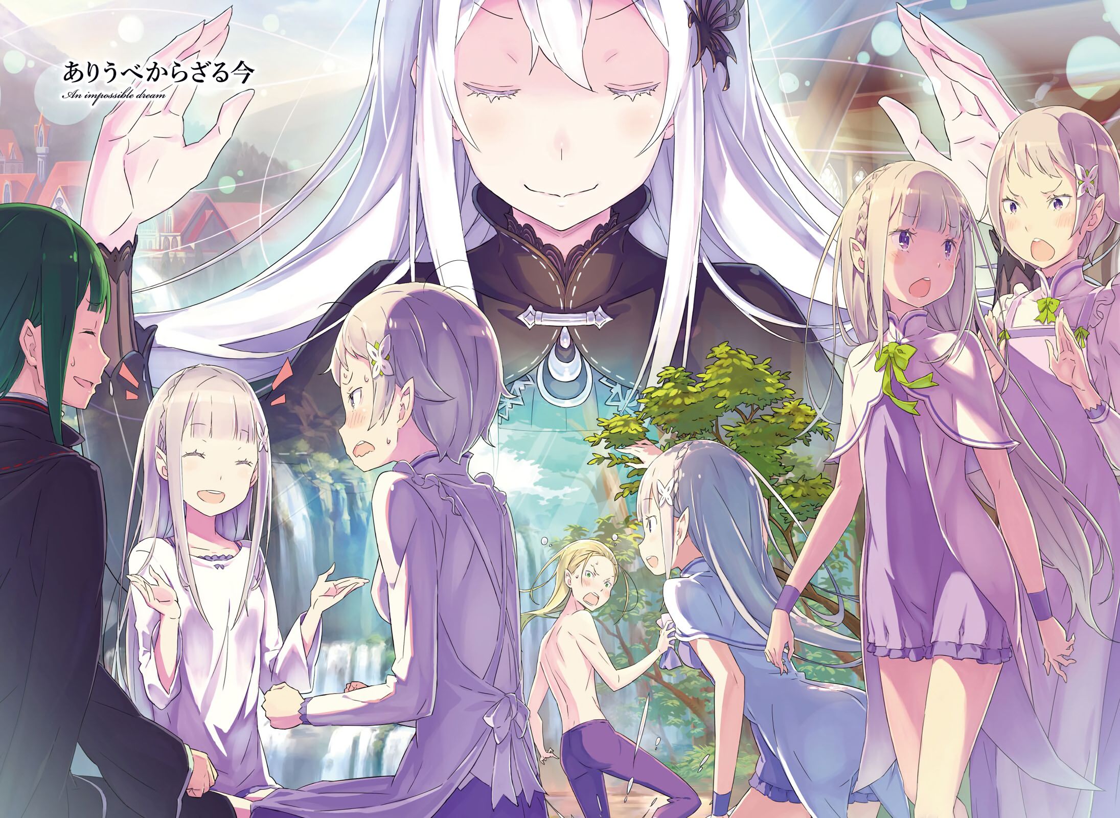 anime, re:zero starting life in another world, echidna (re:zero), emilia (re:zero), fortuna (re:zero), petelgeuse romanée conti