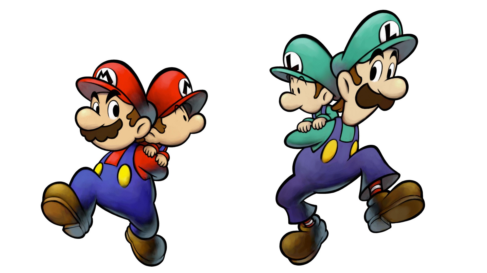 Melhores papéis de parede de Mario & Luigi Rpg 2×2 para tela do telefone