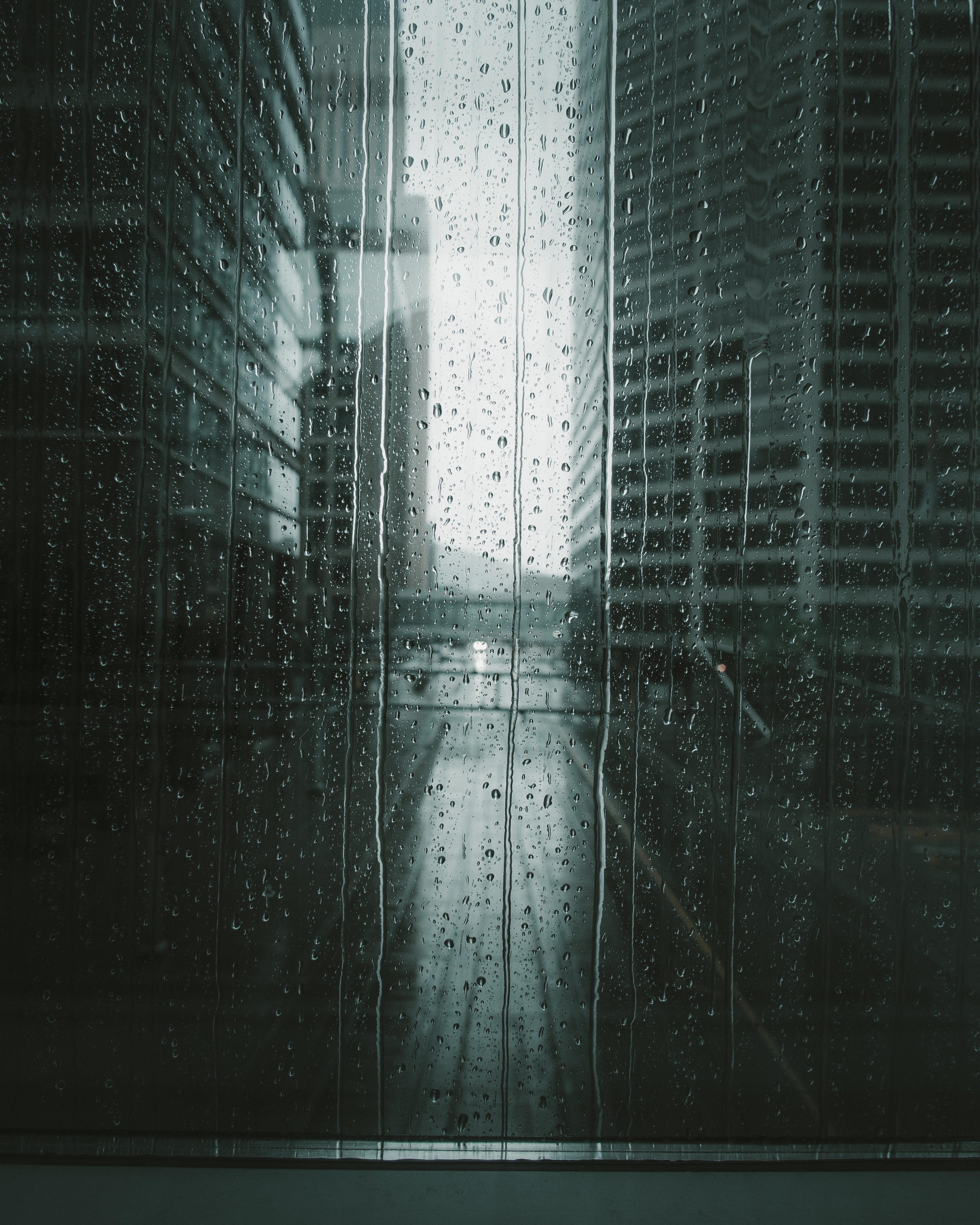 Download PC Wallpaper rain, drops, miscellanea, miscellaneous, wet, blur, smooth, flow, glass, drips