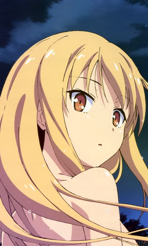 Téléchargez des papiers peints mobile Blond, Visage, Animé, Cheveux Longs, Yeux Oranges, Mashiro Shiina, Sakurasou No Pet Na Kanojo gratuitement.