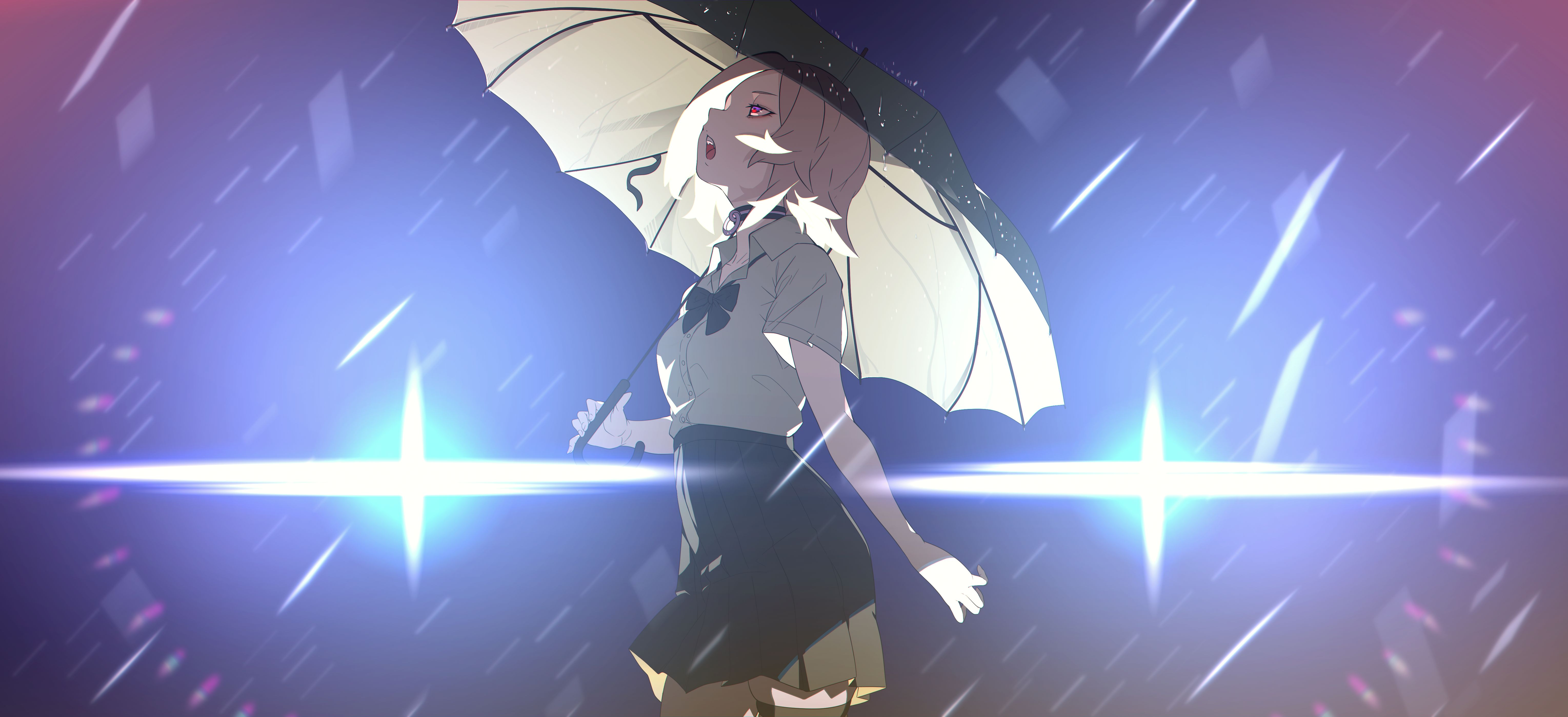 Download mobile wallpaper Anime, Umbrella, Original for free.