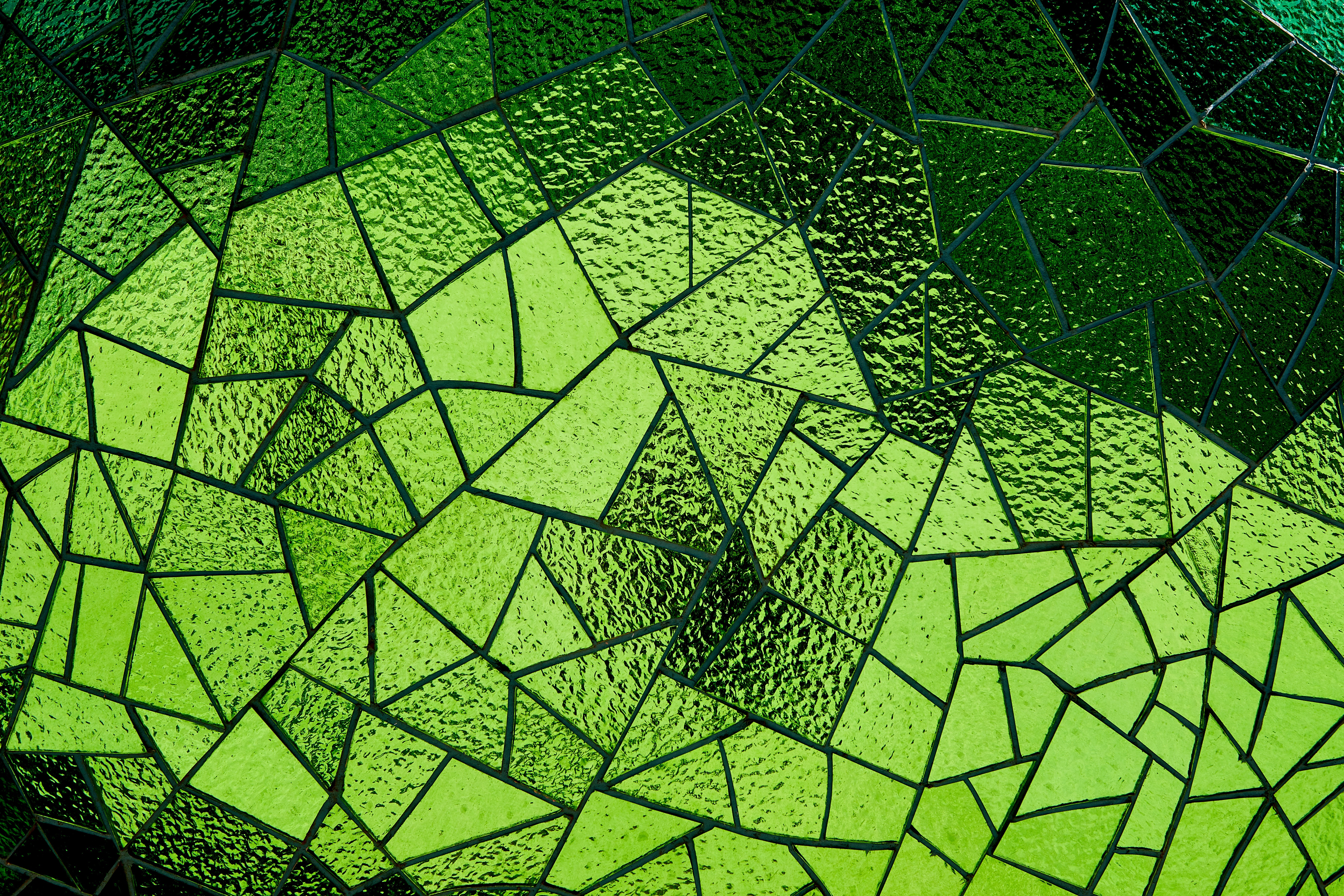 textures, mirror, mosaic, green, texture