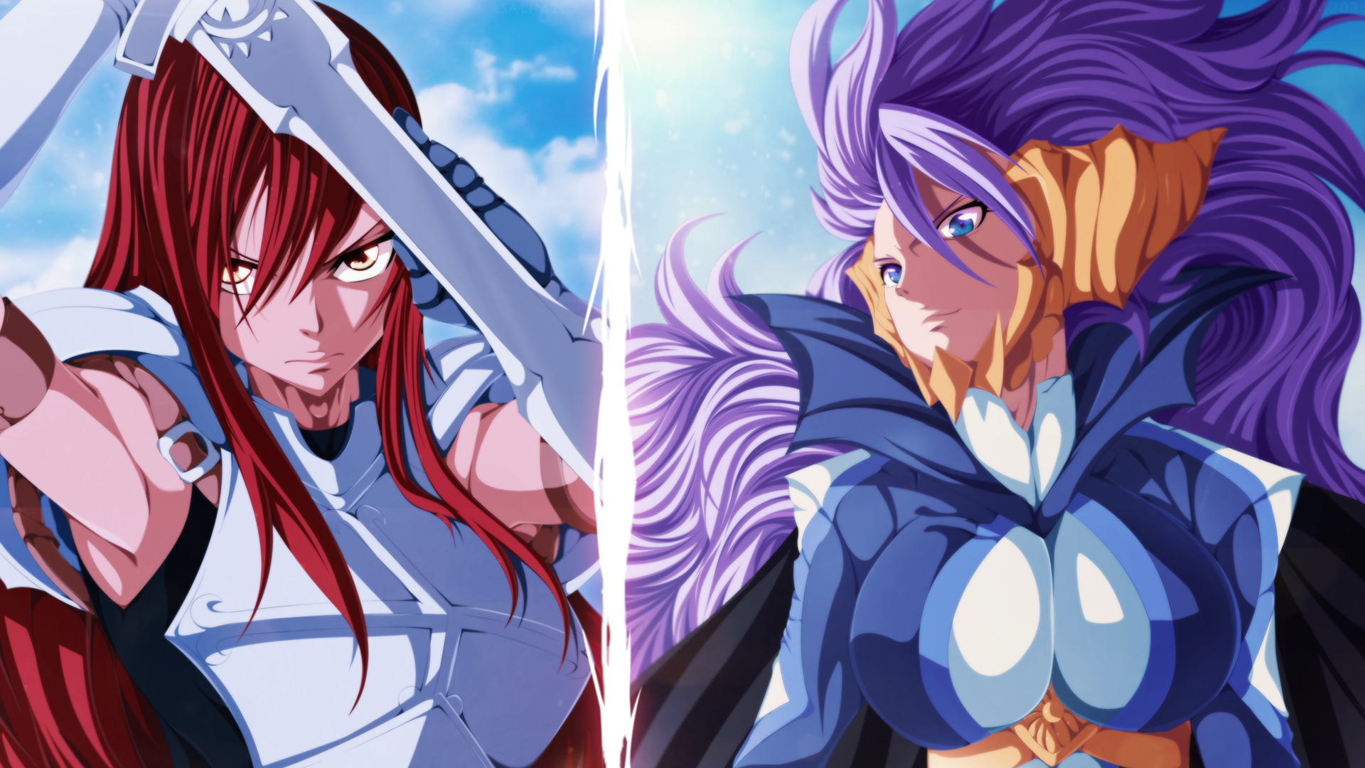 Descarga gratuita de fondo de pantalla para móvil de Fairy Tail, Animado, Erza Scarlet.