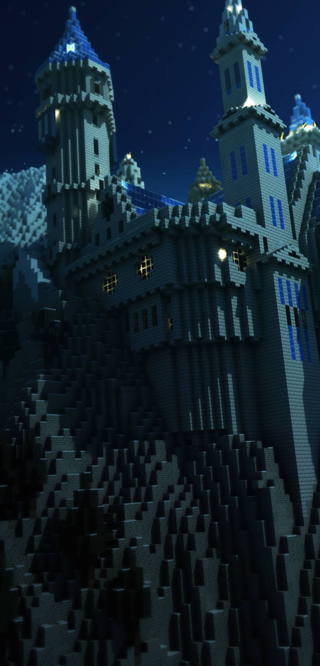 Download mobile wallpaper Minecraft, Video Game, Castle for free.