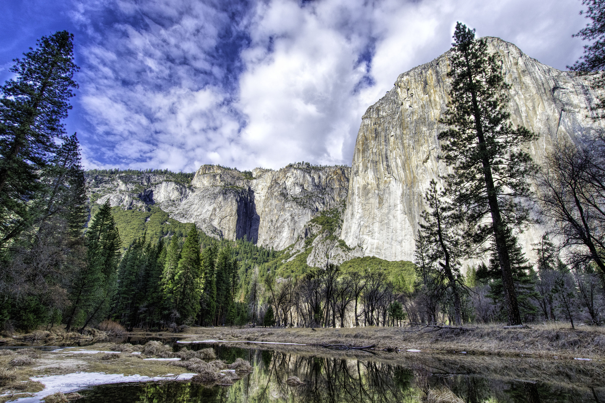 Free download wallpaper Nature, Usa, Mountain, Forest, Tree, Earth, Cliff, California, National Park, River, Yosemite National Park on your PC desktop