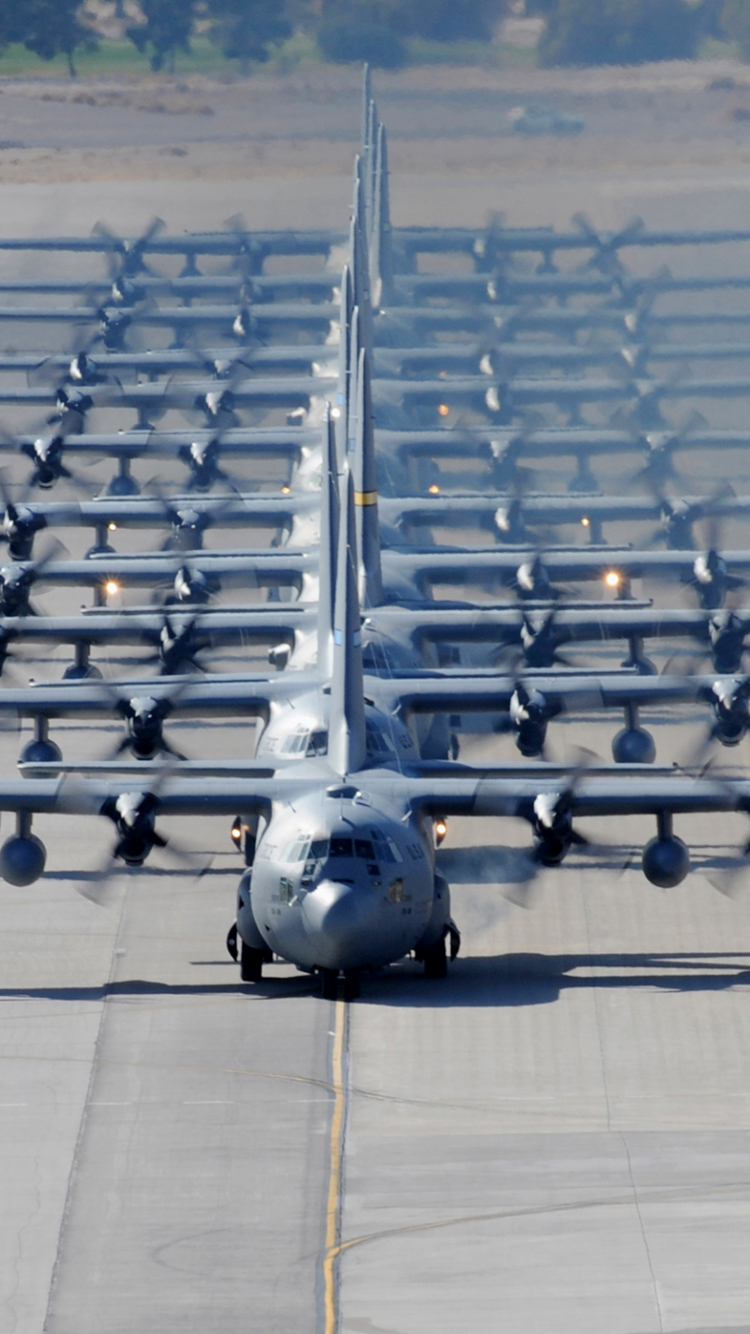 Скачати мобільні шпалери Військовий, Lockheed C 130 Hercules, Військово Транспортний Літак безкоштовно.