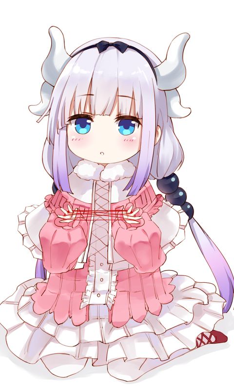 Handy-Wallpaper Animes, Kobayashi San Chi No Maid Dragon, Kanna Kamui kostenlos herunterladen.