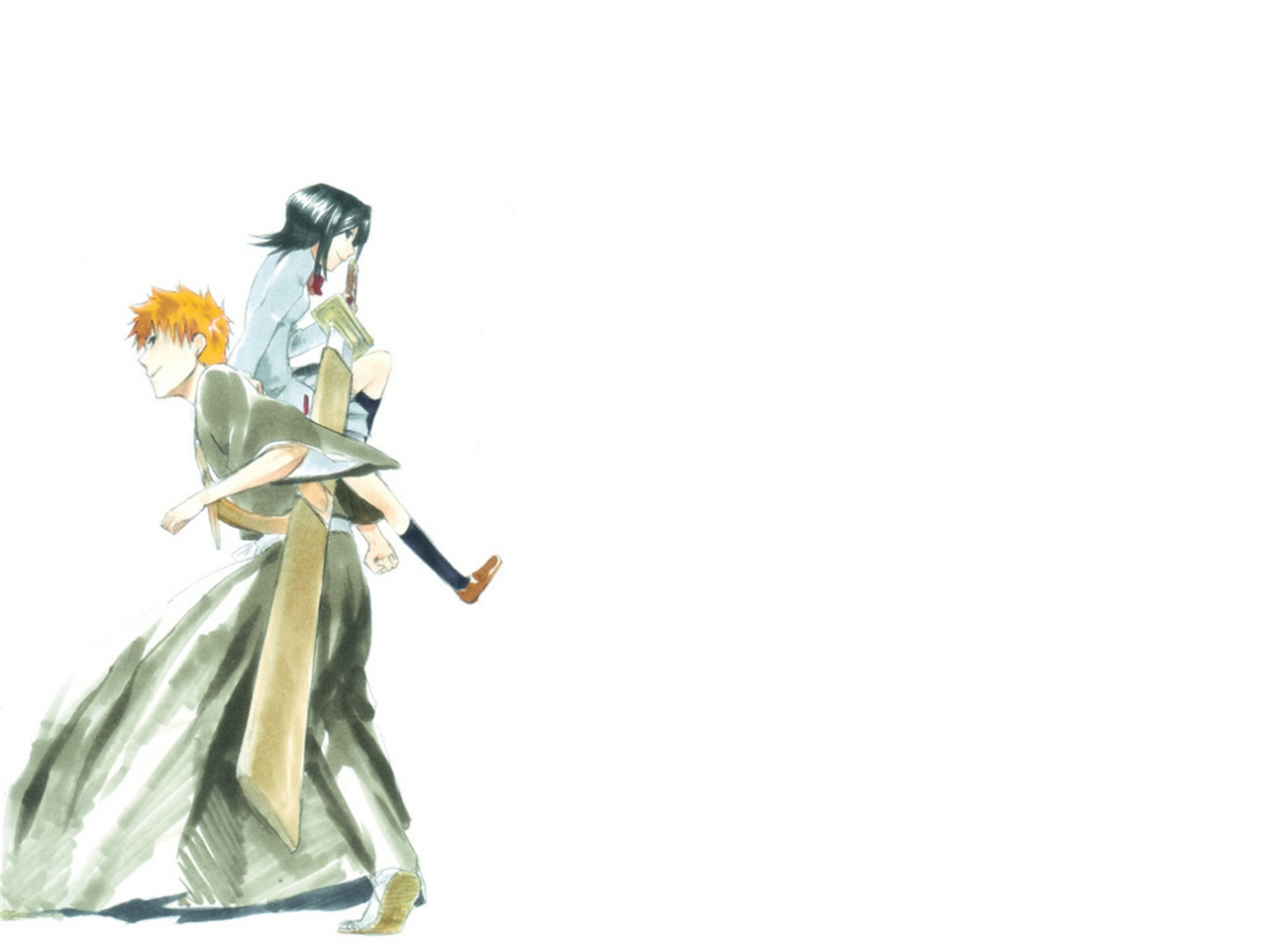 Laden Sie das Bleach, Rukia Kuchiki, Animes, Ichigo Kurosaki-Bild kostenlos auf Ihren PC-Desktop herunter