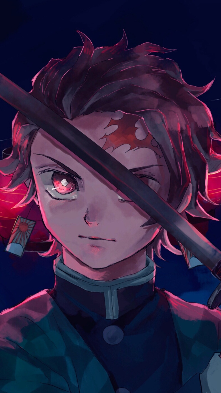 Handy-Wallpaper Animes, Demon Slayer, Tanjiro Kamado kostenlos herunterladen.