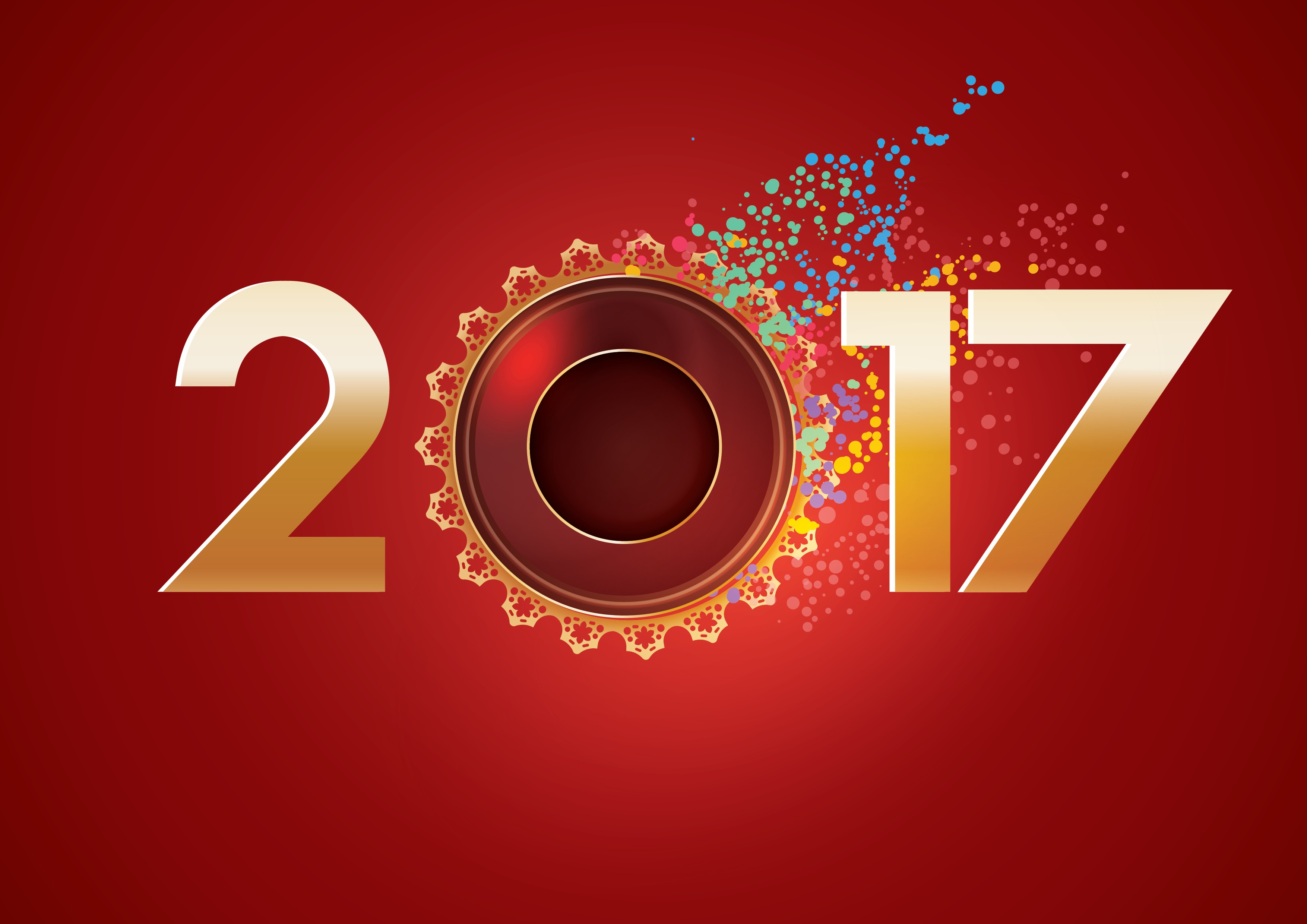 Descarga gratis la imagen Año Nuevo, Día Festivo, Vistoso, Año Nuevo 2017 en el escritorio de tu PC