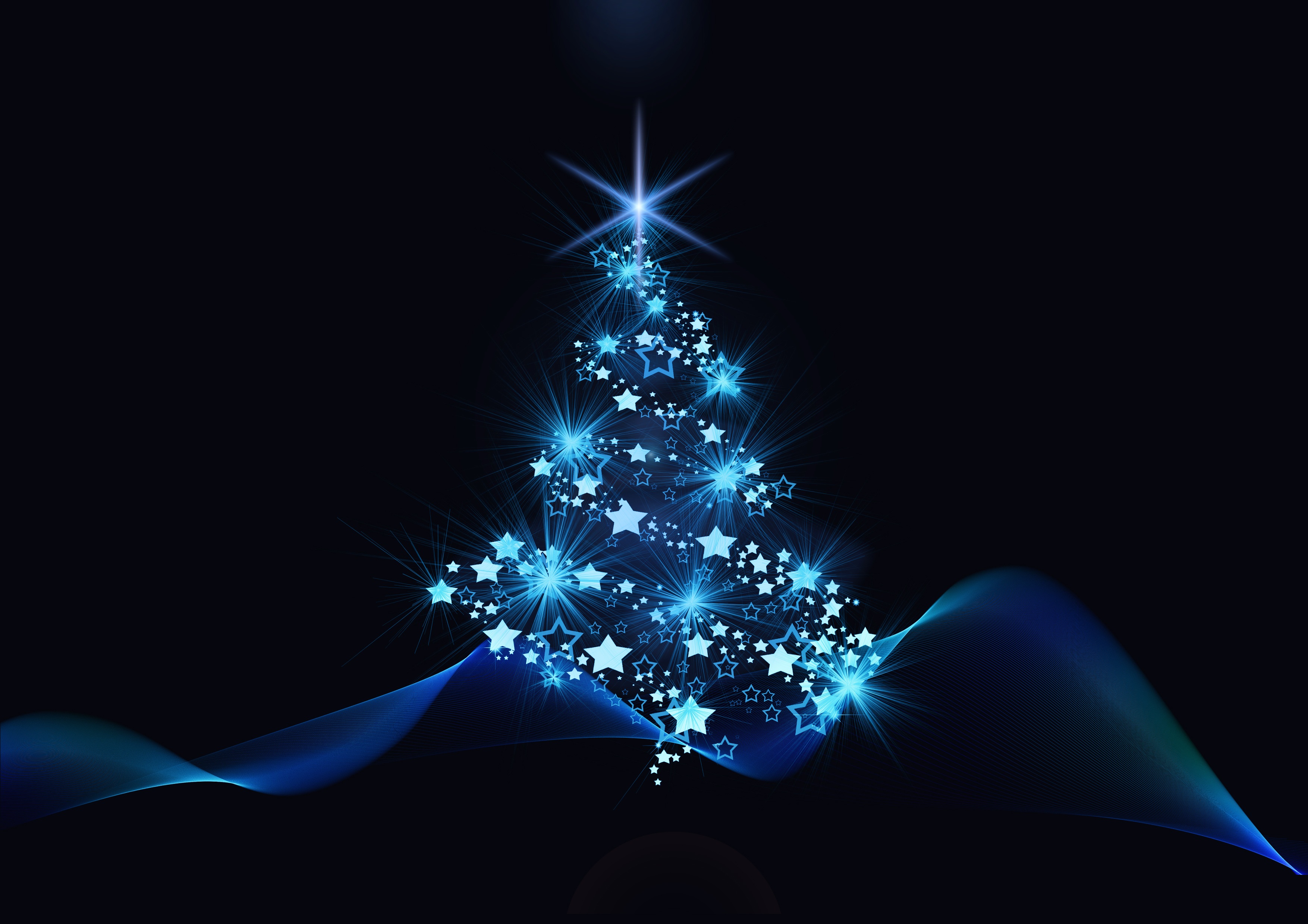 PCデスクトップにクリスマス, 青い, 星, ホリデー画像を無料でダウンロード